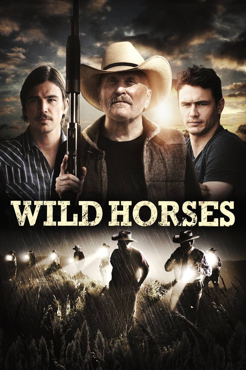 Poster chính thức của phim Phim Hình Sự, Phim Tâm Lý "Ngựa Hoang" (Wild Horses - 2015), với sự tham gia của diễn viên Robert Duvall và James Franco.