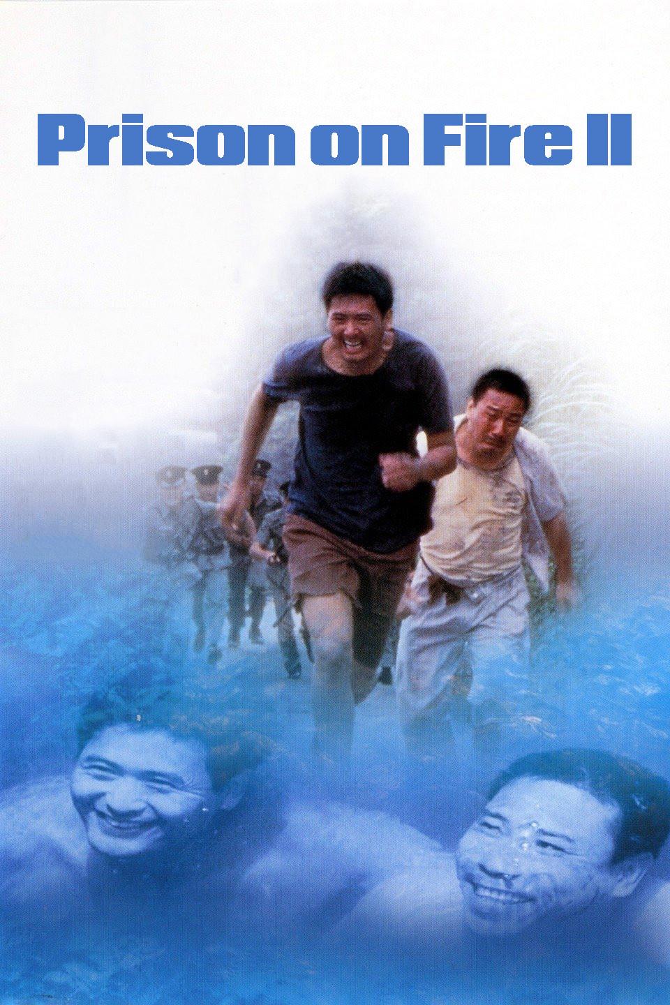 Poster chính thức của phim Phim Hình Sự, Phim Tâm Lý "Ngục Tù Phong Vân 2" (Prison on Fire II - 1991), với sự tham gia của diễn viên Châu Nhuận Phát và Chan Chung-Yung.