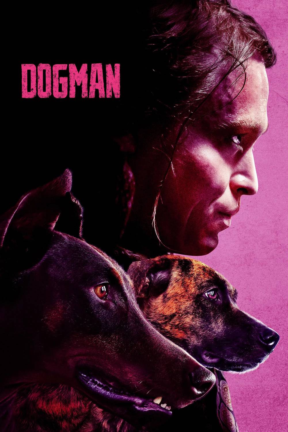 Poster chính thức của phim Phim Hành Động, Phim Tâm Lý "Người Bạn Của Chó" (Dogman - 2023), với sự tham gia của diễn viên Caleb Landry Jones và Jojo T. Gibbs.