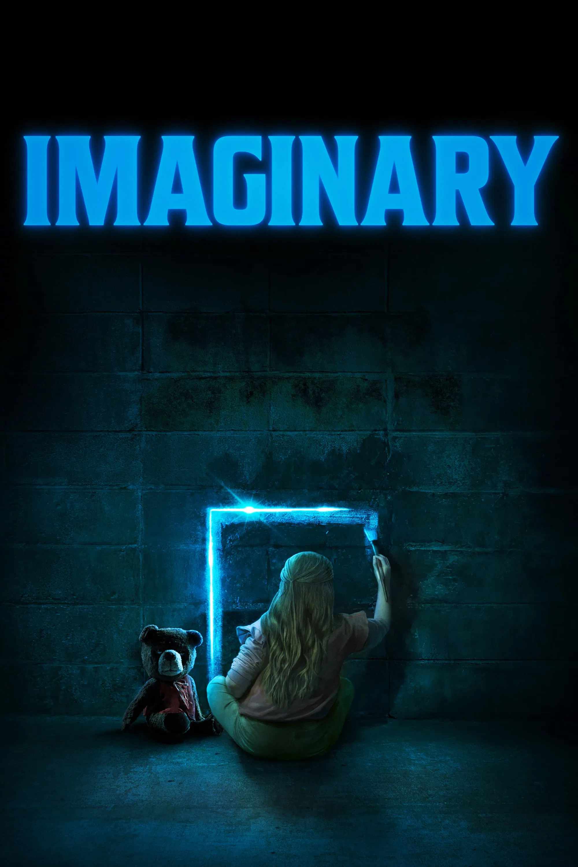 Poster chính thức của phim Phim Kinh Dị, Phim Bí Ẩn "Người "Bạn" Trong Tưởng Tượng" (Imaginary - 2024), với sự tham gia của diễn viên DeWanda Wise và Taegen Burns.