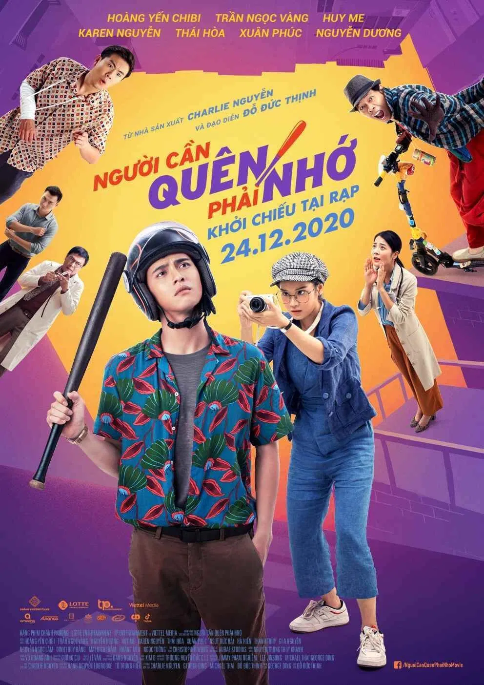 Poster chính thức của phim Phim Hình Sự, Phim Tình Cảm "Người Cần Quên Phải Nhớ" (What We Forgot to Remember - 2020), với sự tham gia của diễn viên Hoàng Yến Chibi và Trần Ngọc Vàng.