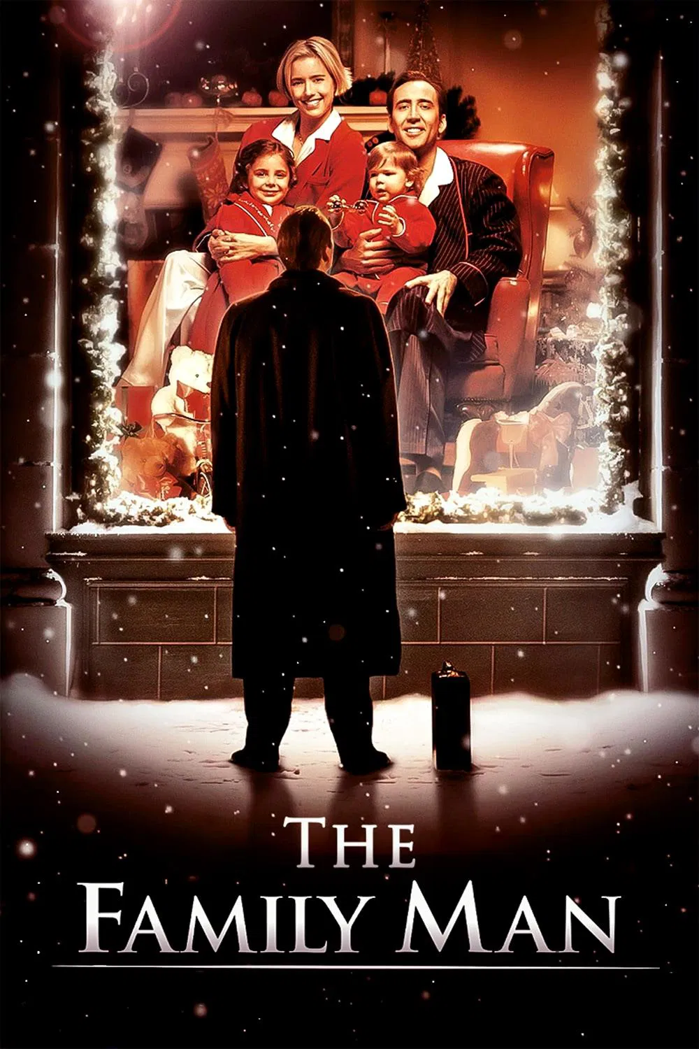 Poster chính thức của phim Phim Hài, Phim Tâm Lý "Người Cha Tuyệt Vời" (The Family Man - 2000), với sự tham gia của diễn viên Nicolas Cage và Téa Leoni.