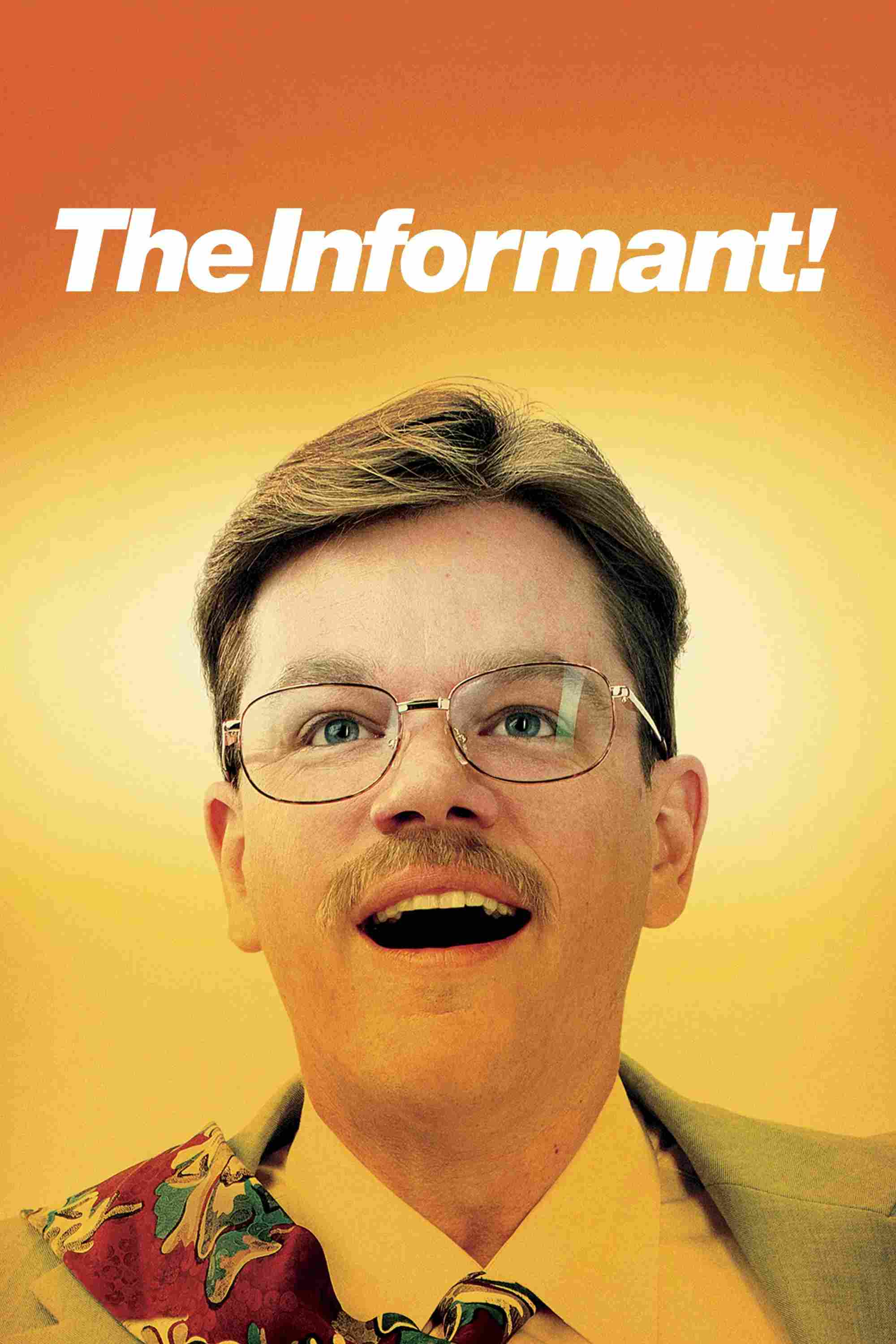 Poster chính thức của phim Phim Tâm Lý, Phim Hài "Người Chỉ Điểm" (The Informant! - 2009), với sự tham gia của diễn viên Matt Damon và Scott Bakula.