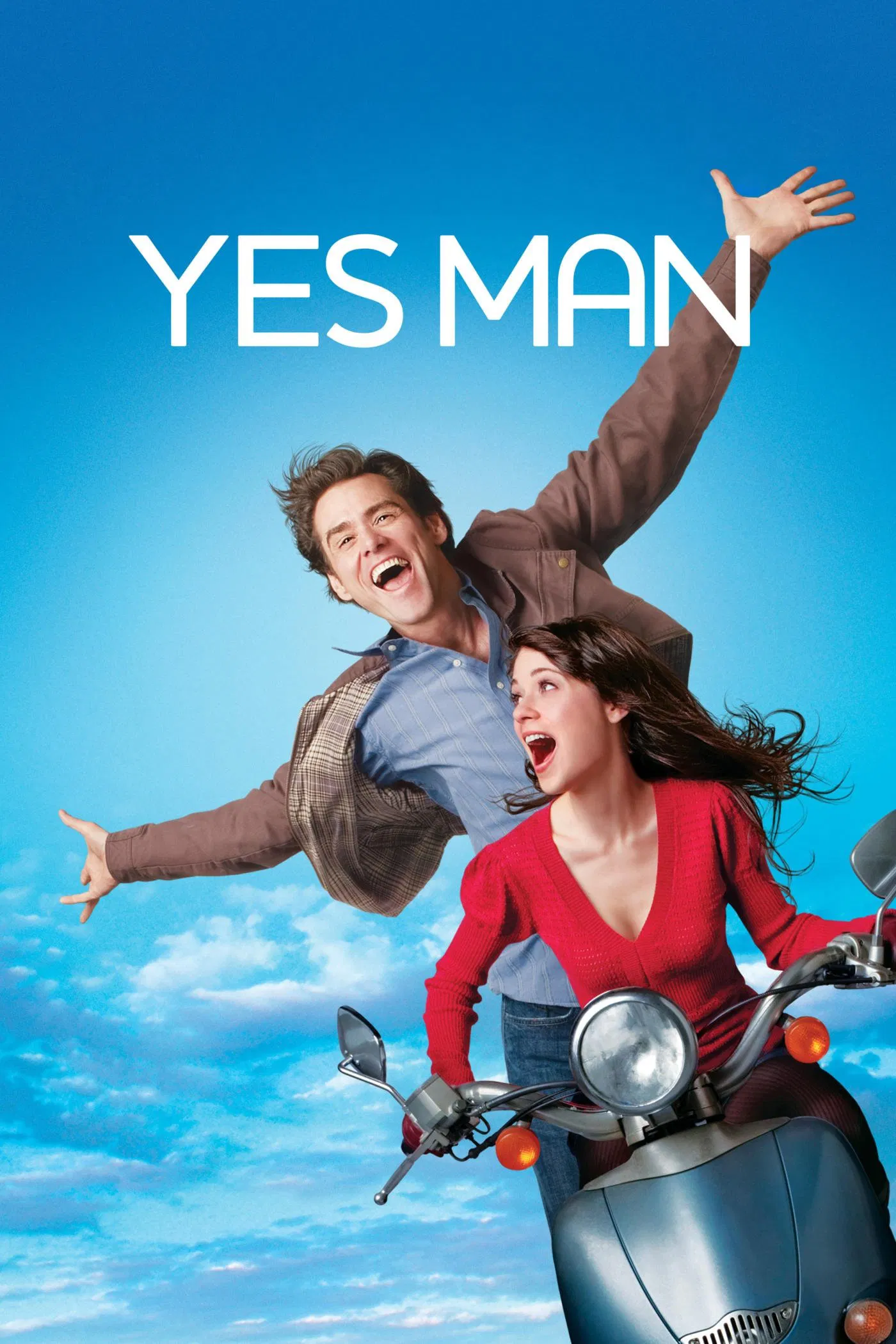 Poster chính thức của phim Phim Hài, Phim Tình Cảm "Người Chỉ Nói Vâng" (Yes Man - 2008), với sự tham gia của diễn viên Jim Carrey và Zooey Deschanel.