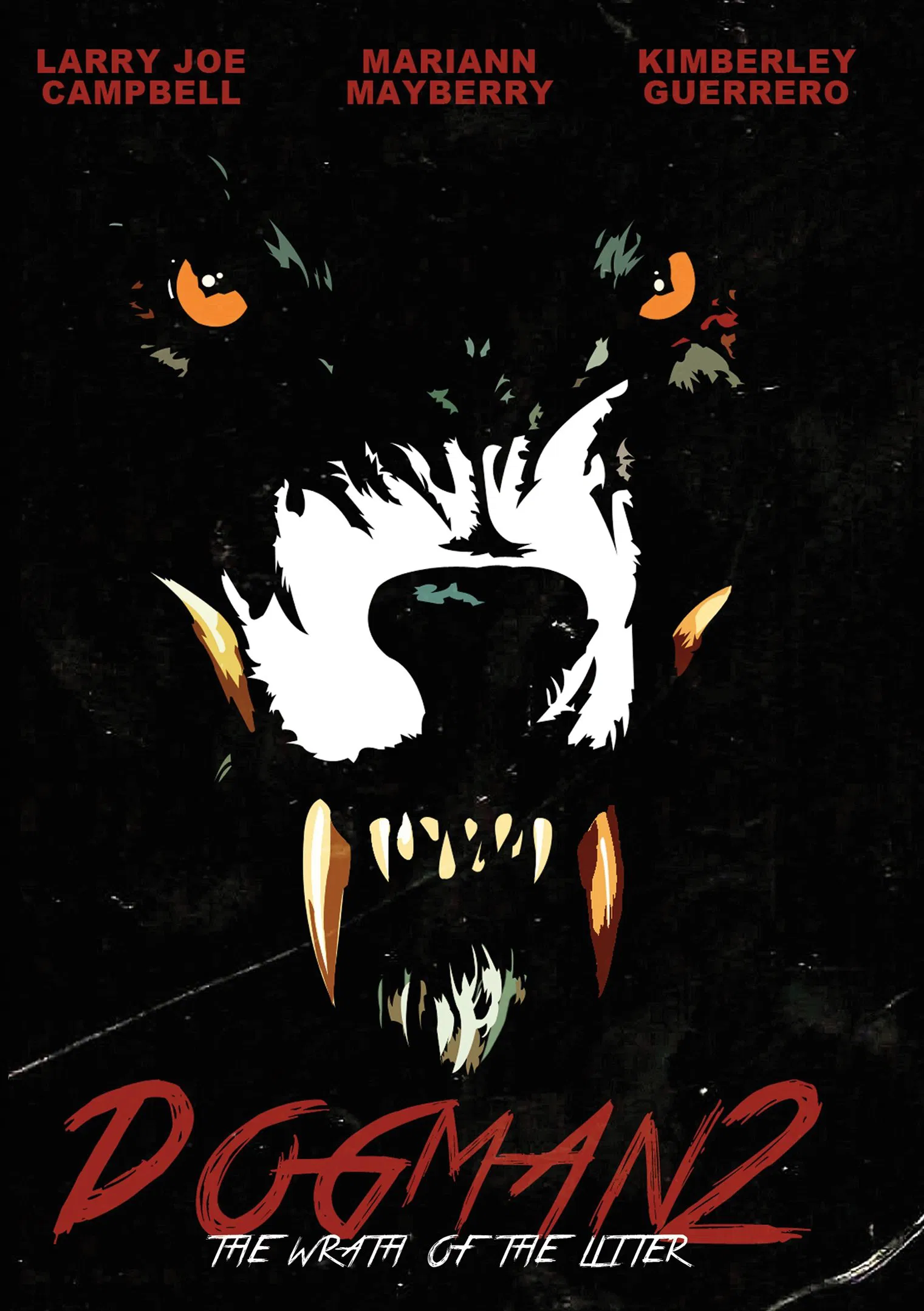 Poster chính thức của phim Phim Tâm Lý, Phim Kinh Dị "Người Chó 2: Sự Nổi Giận Của Đàn Con" (Dogman 2: The Wrath of the Litter - 2014), với sự tham gia của diễn viên Larry Joe Campbell và Mariann Mayberry.