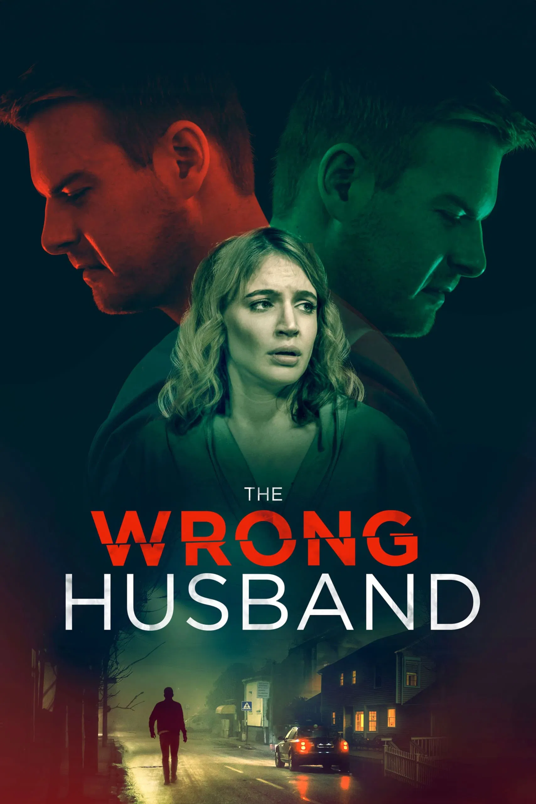 Poster chính thức của phim Phim Giật Gân, Phim Truyền Hình "Người Chồng Giả Mạo" (The Wrong Husband - 2019), với sự tham gia của diễn viên Charlotte Graham và Rick Cosnett.