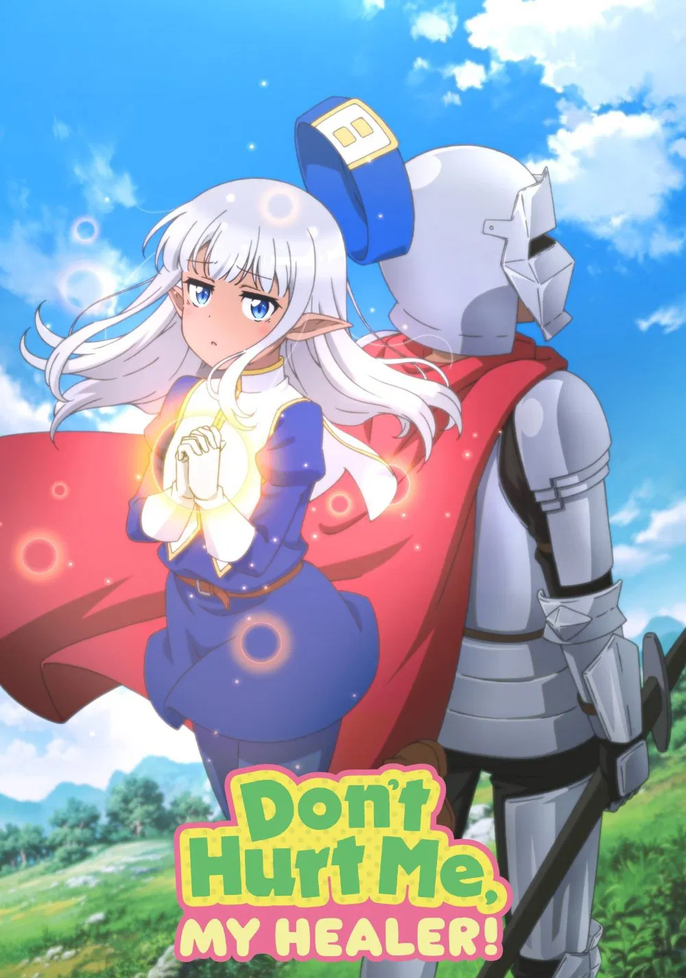 Poster chính thức của phim Phim Hoạt Hình, Phim Hài "Người Chữa Lành Rắc Rối" (Don't Hurt Me, My Healer! - 2022), với sự tham gia của diễn viên Takuya Sato và Aguri Oonishi.