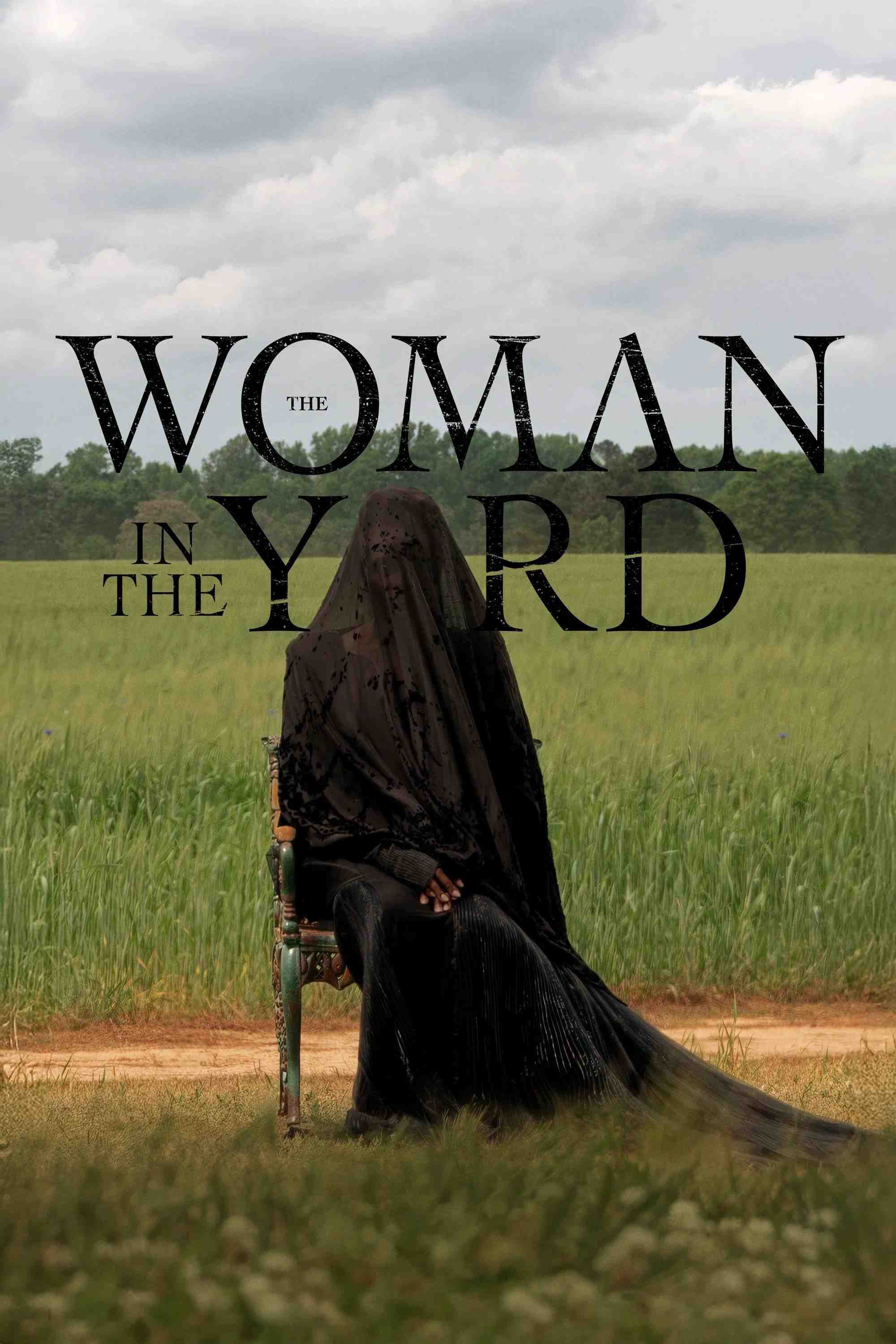Poster chính thức của phim Phim Kinh Dị, Phim Bí Ẩn "Người Đàn Bà Ngoài Sân" (The Woman in the Yard - 2025), với sự tham gia của diễn viên Danielle Deadwyler và Okwui Okpokwasili.
