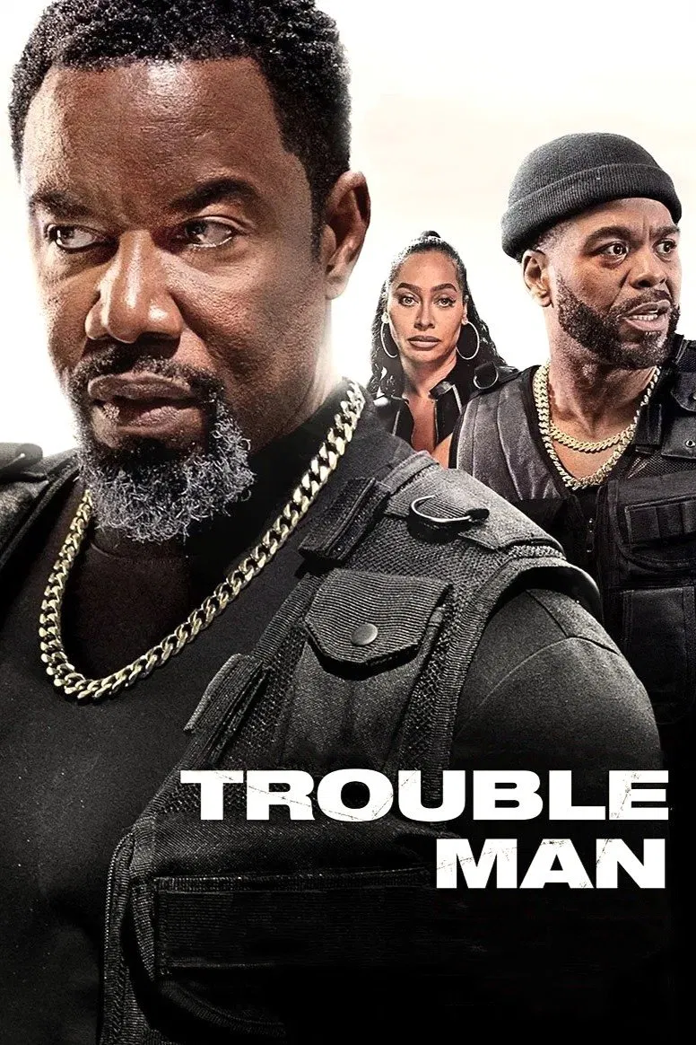 Poster chính thức của phim Phim Hành Động, Phim Hài "Người đàn ông gây rắc rối" (Trouble Man - 2025), với sự tham gia của diễn viên Michael Jai White và Method Man.