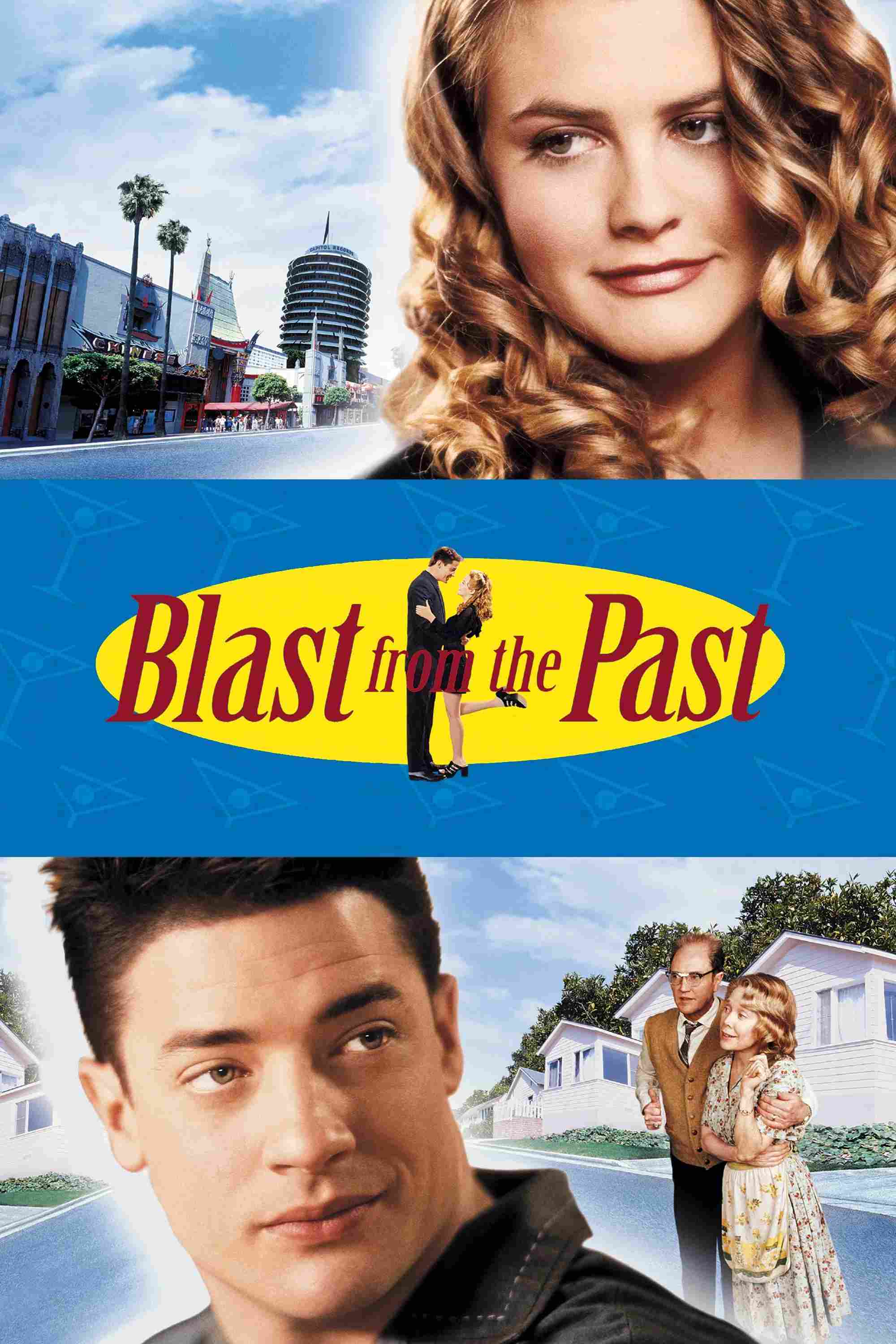 Poster chính thức của phim Phim Tâm Lý, Phim Tình Cảm "Người Đến Từ Quá Khứ" (Blast from the Past - 1999), với sự tham gia của diễn viên Brendan Fraser và Alicia Silverstone.