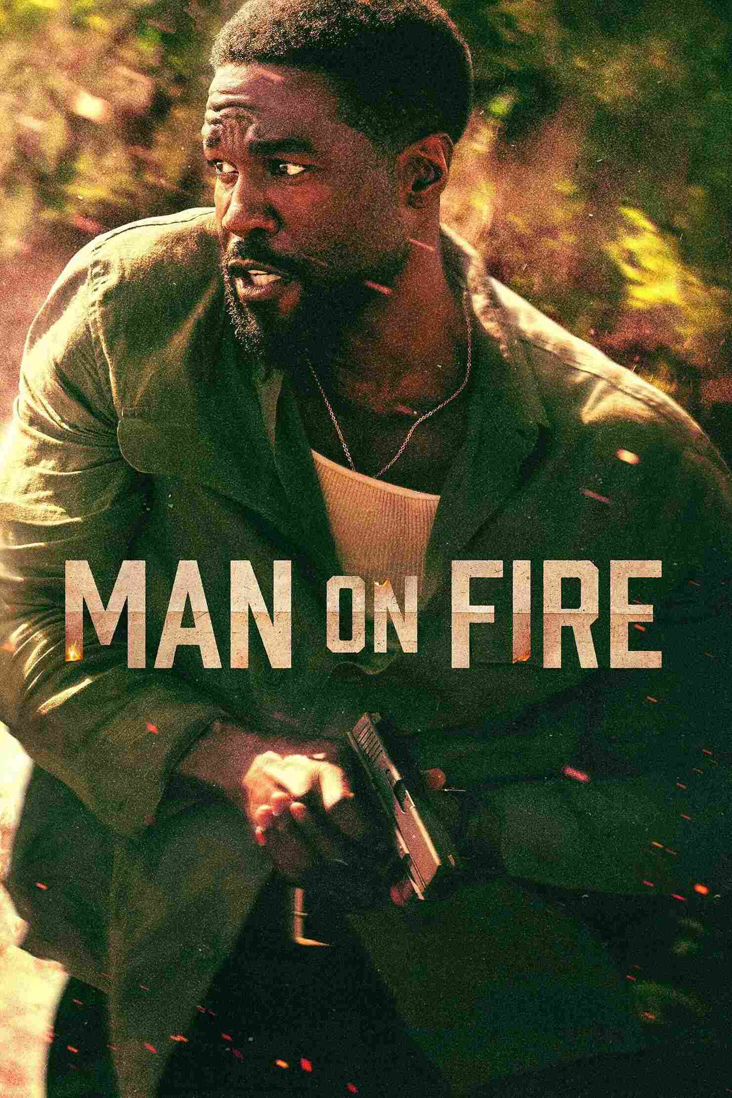 Poster chính thức của phim Phim Hành Động & Phiêu Lưu, Phim Tâm Lý "Người Đỡ Đạn" (Man on Fire - 2026), với sự tham gia của diễn viên Yahya Abdul-Mateen II và Billie Boullet.