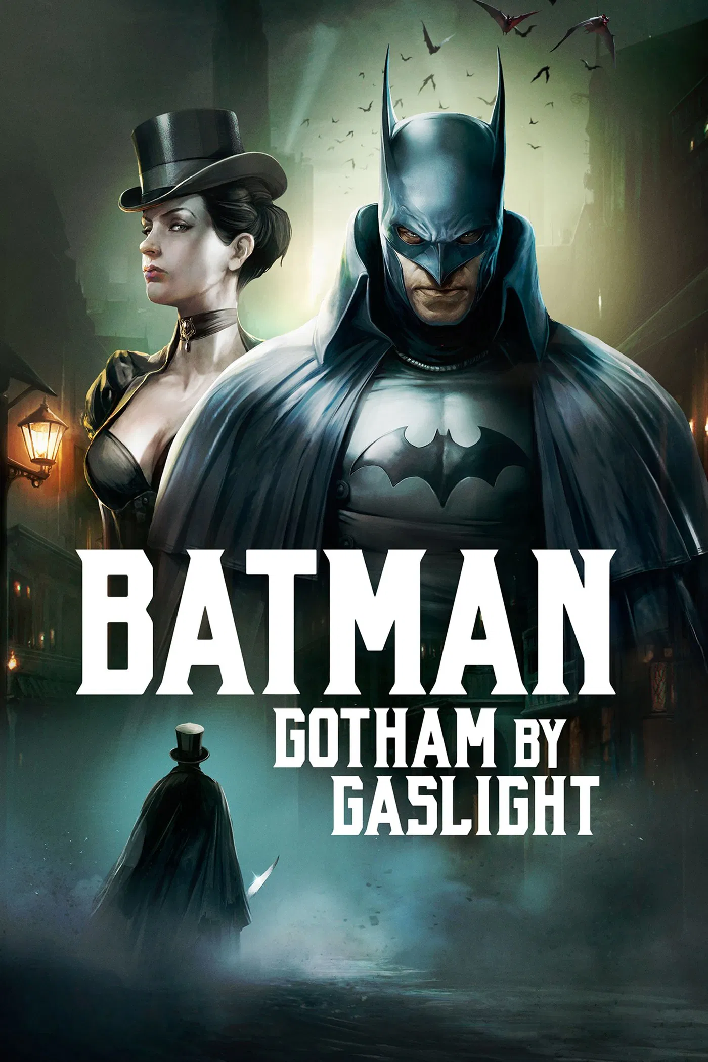 Poster chính thức của phim Phim Giật Gân, Phim Hành Động "Người Dơi: Gotham Của Gaslight" (Batman: Gotham by Gaslight - 2018), với sự tham gia của diễn viên Bruce Greenwood và Jennifer Carpenter.
