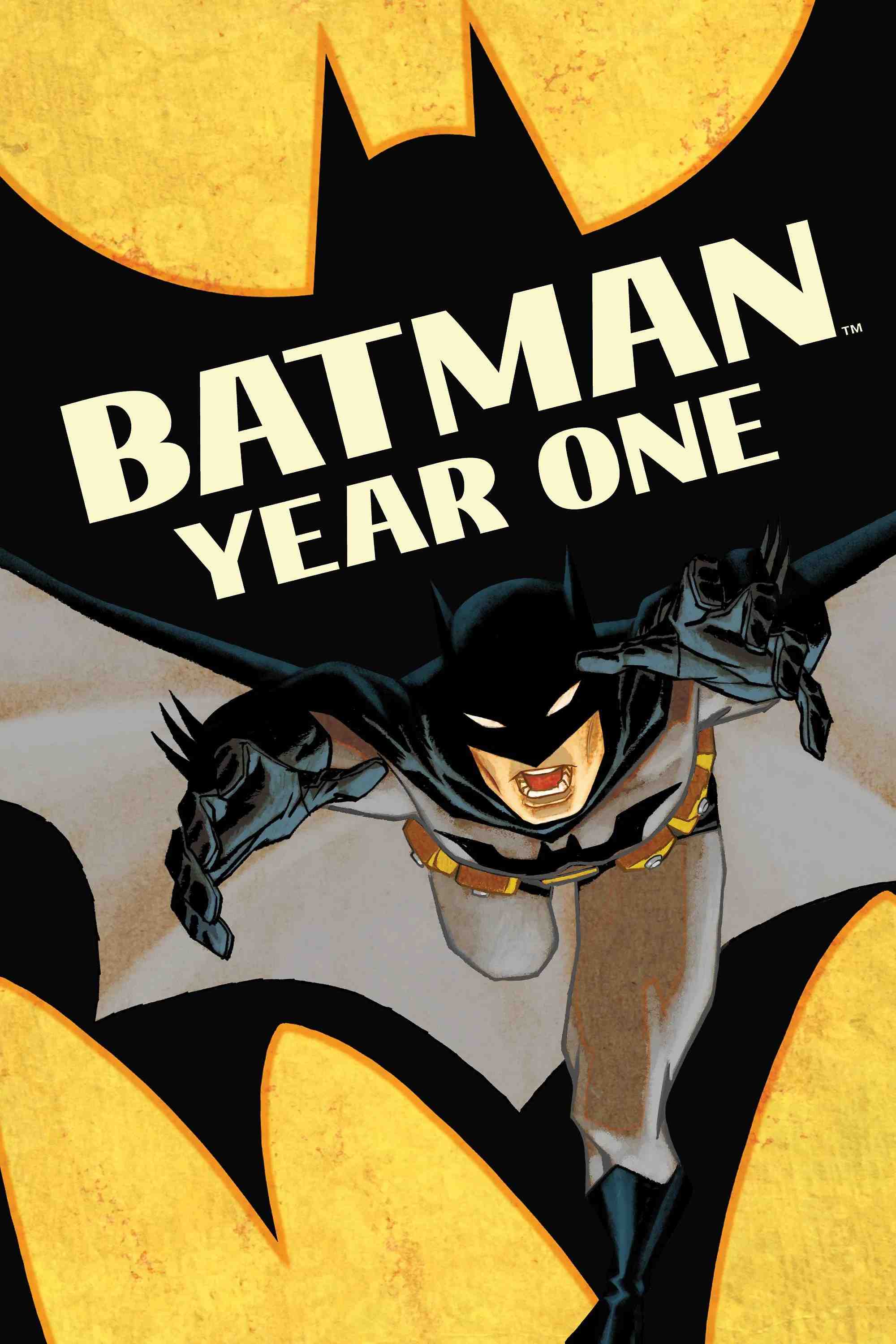 Poster chính thức của phim Phim Hành Động, Phim Hoạt Hình "Người Dơi: Năm Đầu Tiên" (Batman: Year One - 2011), với sự tham gia của diễn viên Ben McKenzie và Bryan Cranston.