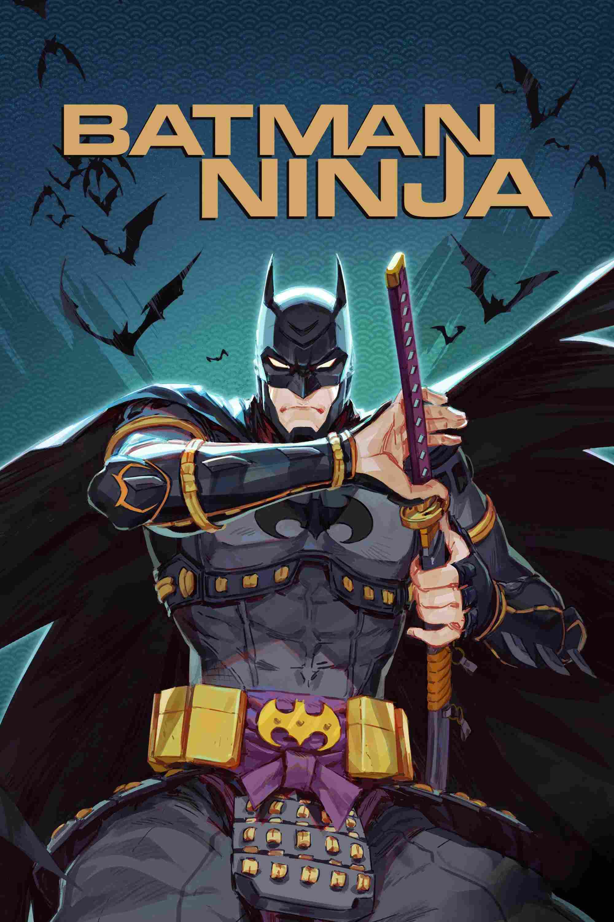 Poster chính thức của phim Phim Hoạt Hình, Phim Hành Động "Người Dơi Ninja" (Batman Ninja - 2018), với sự tham gia của diễn viên Koichi Yamadera và Wataru Takagi.