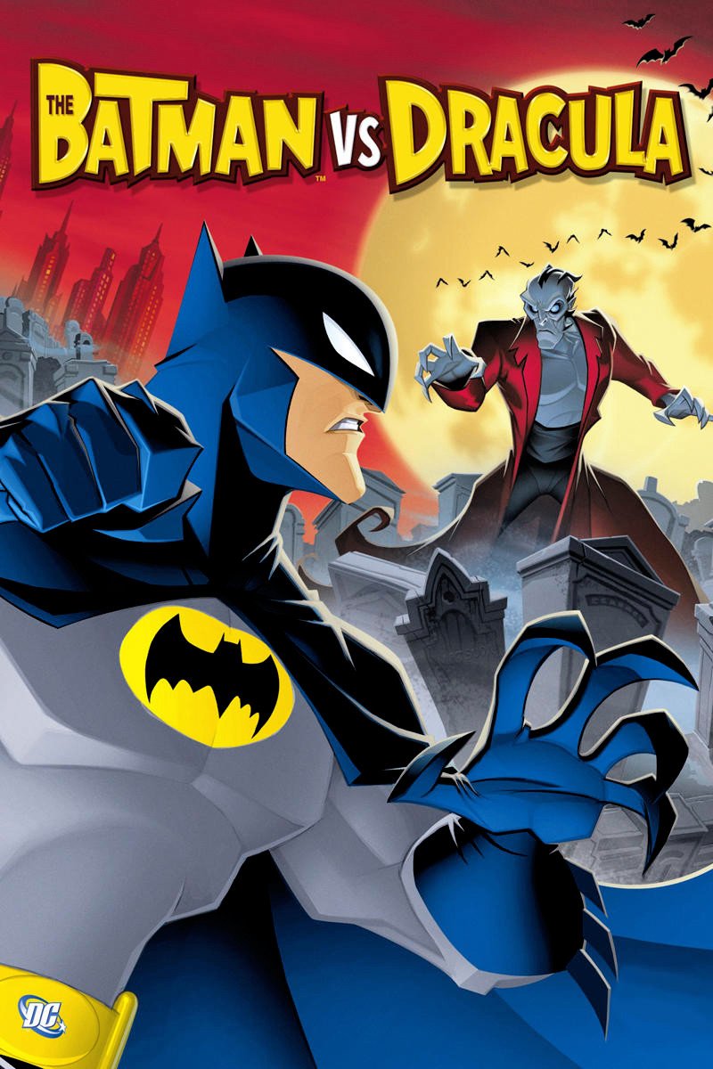 Poster chính thức của phim Phim Hoạt Hình, Phim Hành Động "Người Dơi Và Bá Tước Dracula" (The Batman vs. Dracula - 2005), với sự tham gia của diễn viên Rino Romano và Peter Stormare.