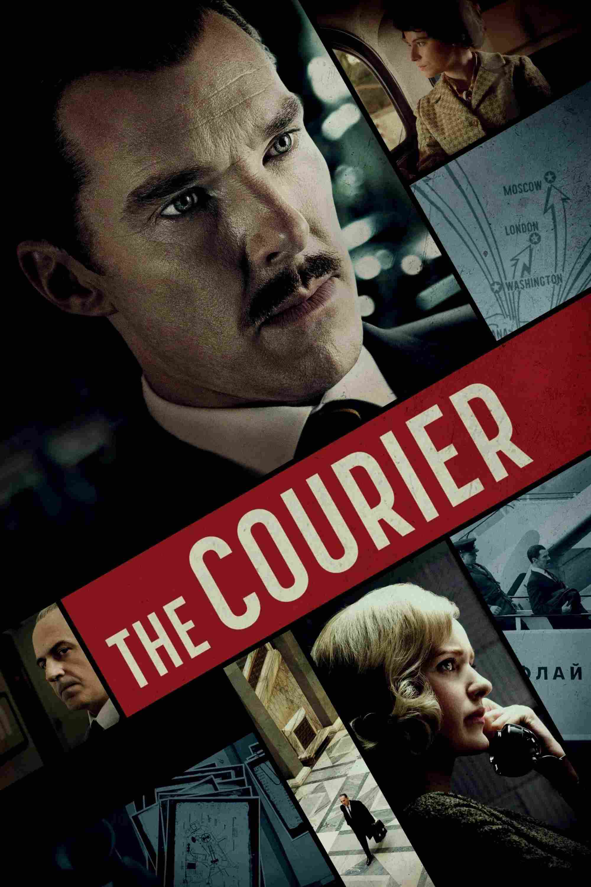 Poster chính thức của phim Phim Giật Gân, Phim Lịch Sử "Người Đưa Tin" (The Courier - 2020), với sự tham gia của diễn viên Benedict Cumberbatch và Merab Ninidze.