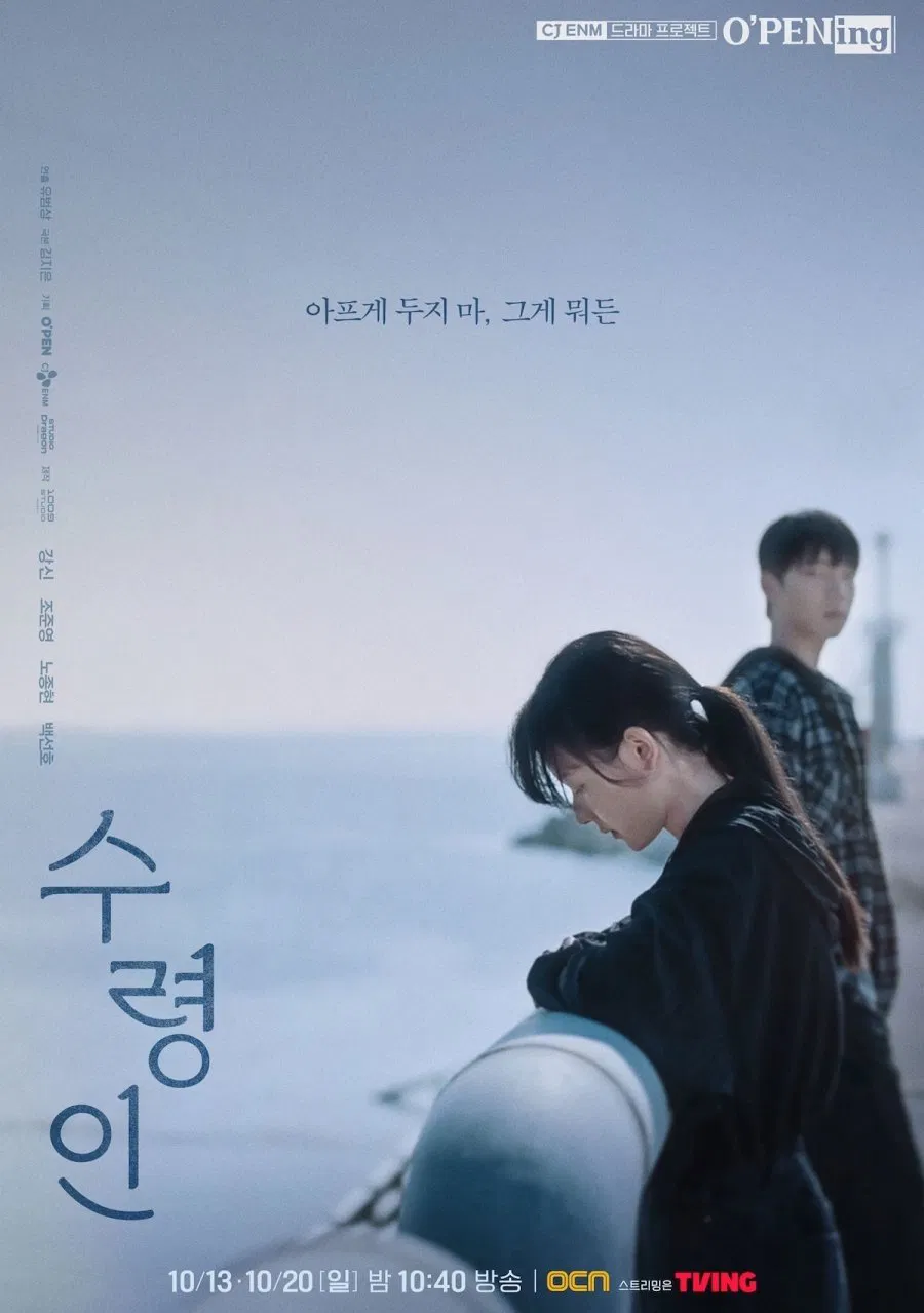 Poster chính thức của phim Phim Tâm Lý "Người Giám Hộ" (tvN O'PENing: Recipient - 2024), với sự tham gia của diễn viên Cho Jun-young và Ro Jong-hyun.