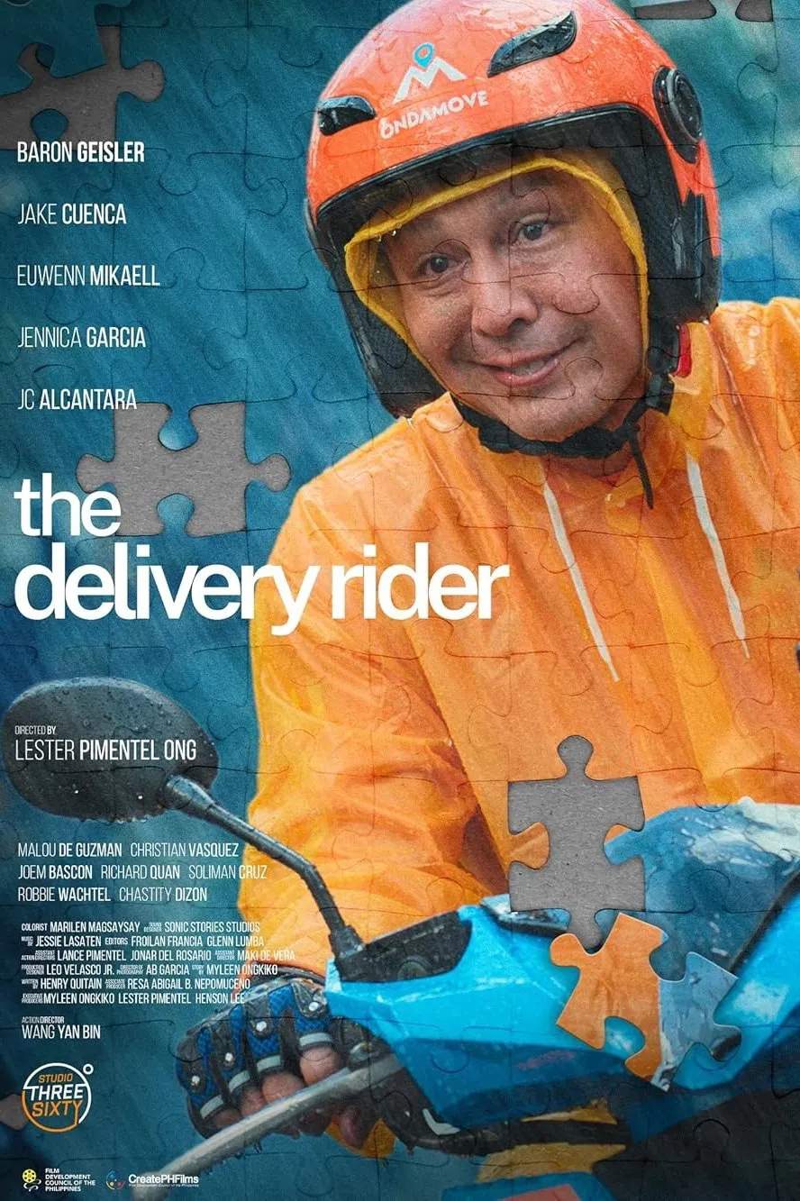 Poster chính thức của phim Phim Hành Động, Phim Tâm Lý "Người giao hàng" (The Delivery Rider - 2025), với sự tham gia của diễn viên Baron Geisler và Euwenn Mikaell.