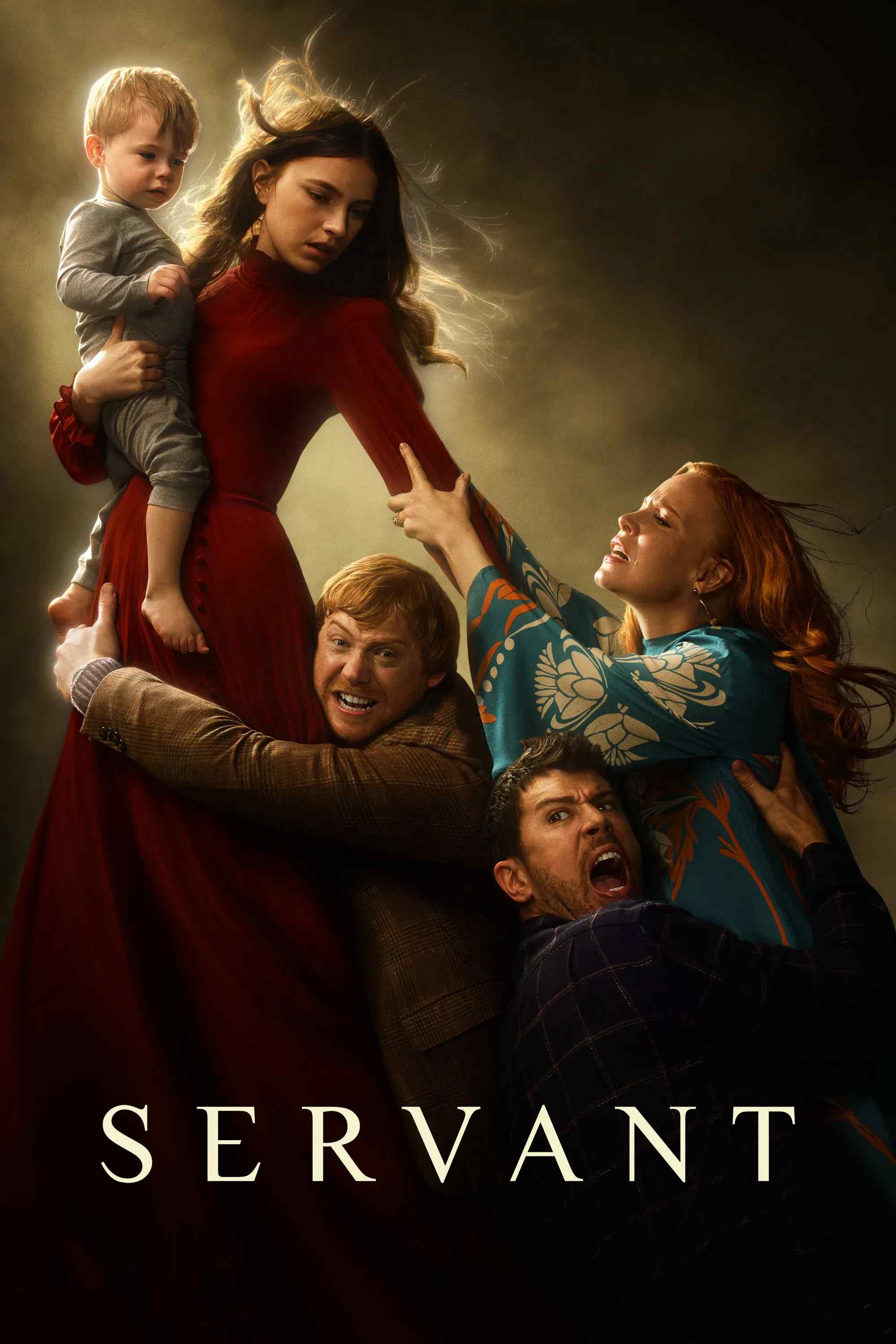 Poster chính thức của phim Phim Tâm Lý, Phim Bí Ẩn "Người Hầu (Phần 3)" (Servant - 2019), với sự tham gia của diễn viên Lauren Ambrose và Toby Kebbell.