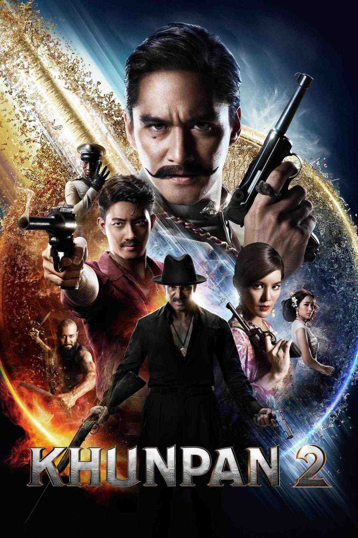 Poster chính thức của phim Phim Hành Động, Phim Giả Tượng "Người Hùng Khun Pan 2" (Khun Pan 2 - 2018), với sự tham gia của diễn viên Ananda Everingham và Arak Amornsupasiri.