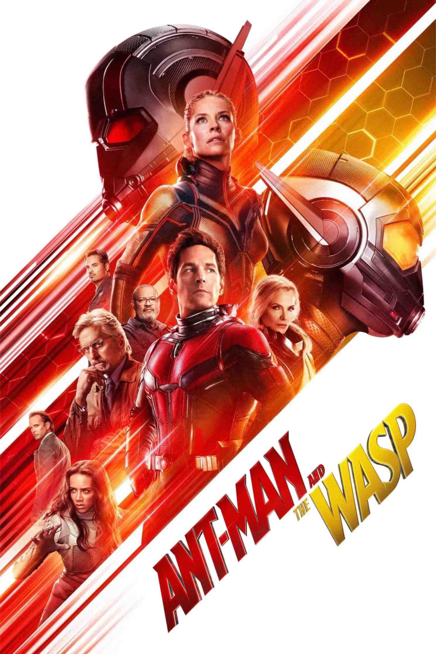 Poster chính thức của phim Phim Hành Động, Phim Phiêu Lưu "Người Kiến Và Chiến Binh Ong" (Ant-Man and the Wasp - 2018), với sự tham gia của diễn viên Paul Rudd và Evangeline Lilly.
