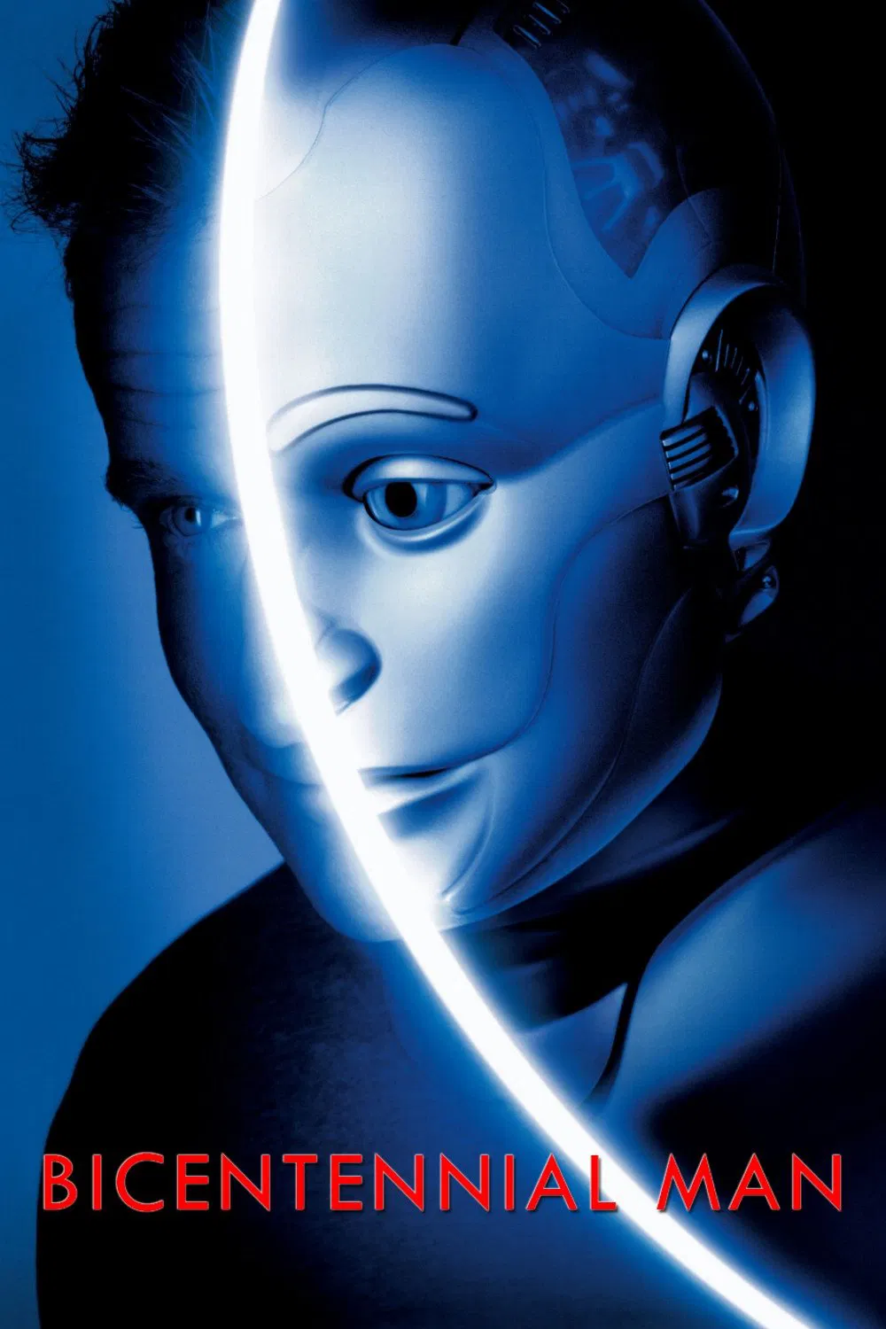 Poster chính thức của phim Phim Viễn Tưởng, Phim Tâm Lý "Người Máy 200 Tuổi" (Bicentennial Man - 1999), với sự tham gia của diễn viên Robin Williams và Embeth Davidtz.