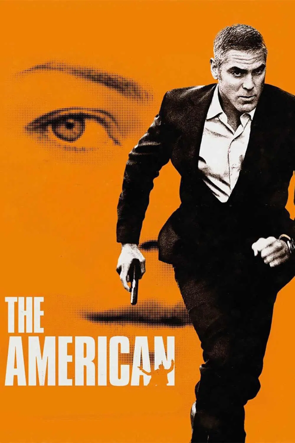 Poster chính thức của phim Phim Hình Sự, Phim Tâm Lý "Người Mỹ" (The American - 2010), với sự tham gia của diễn viên George Clooney và Violante Placido.