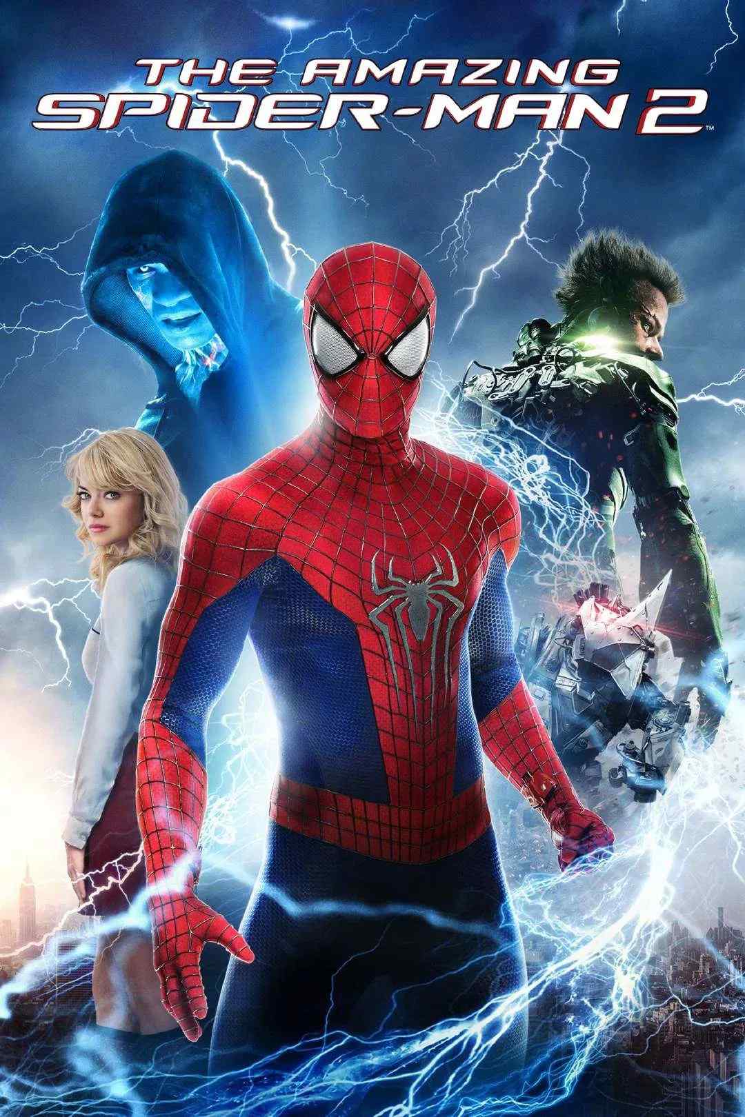 Poster chính thức của phim Phim Hành Động, Phim Phiêu Lưu "Người Nhện Siêu Đẳng 2" (The Amazing Spider-Man 2 - 2014), với sự tham gia của diễn viên Andrew Garfield và Emma Stone.