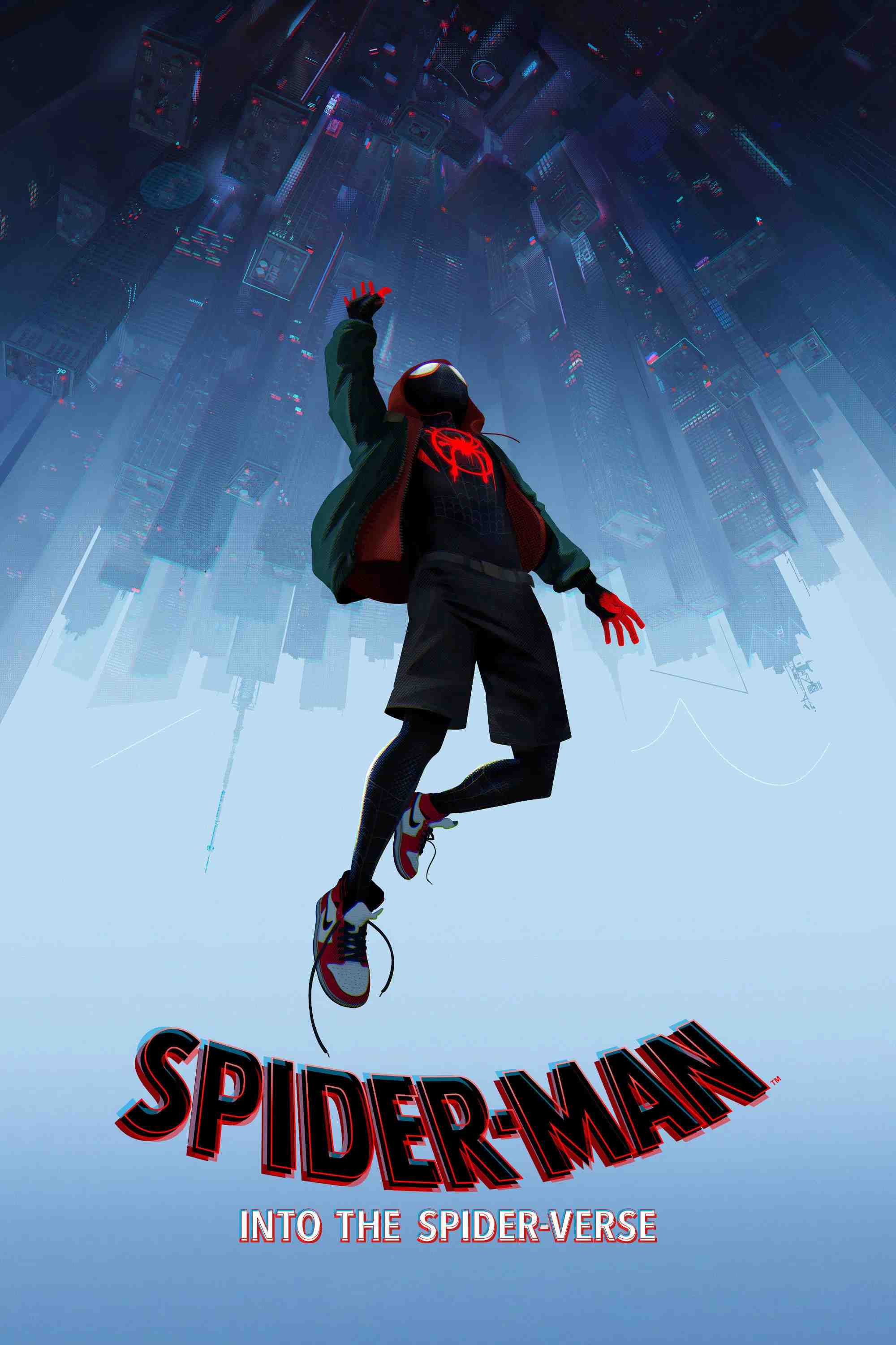 Poster chính thức của phim Phim Hoạt Hình, Phim Hành Động "Người Nhện: Vũ Trụ Mới" (Spider-Man: Into the Spider-Verse - 2018), với sự tham gia của diễn viên Shameik Moore và Jake Johnson.