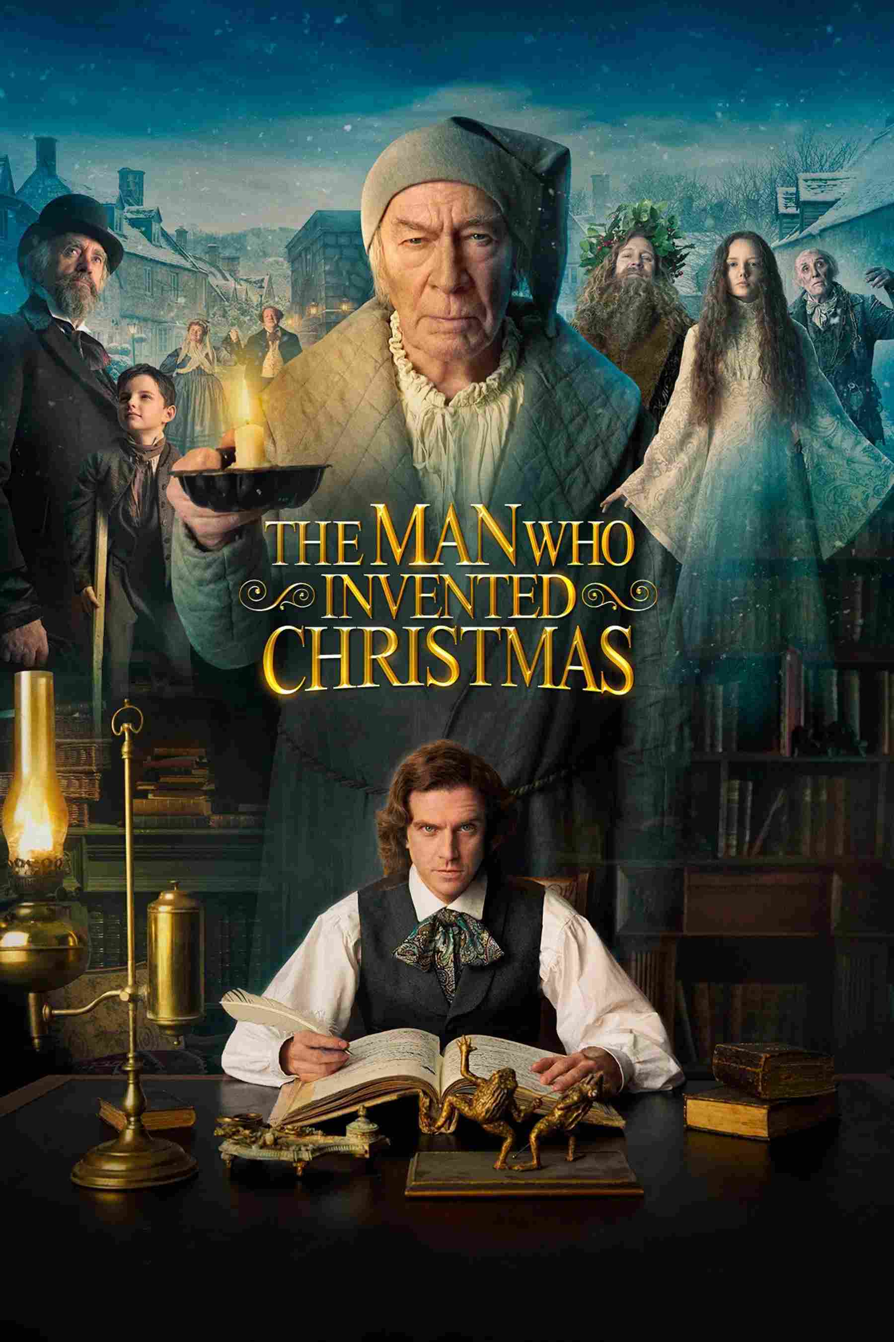 Poster chính thức của phim Phim Tâm Lý, Phim Lịch Sử "Người Phát Minh Ra Giáng Sinh" (The Man Who Invented Christmas - 2017), với sự tham gia của diễn viên Dan Stevens và Christopher Plummer.