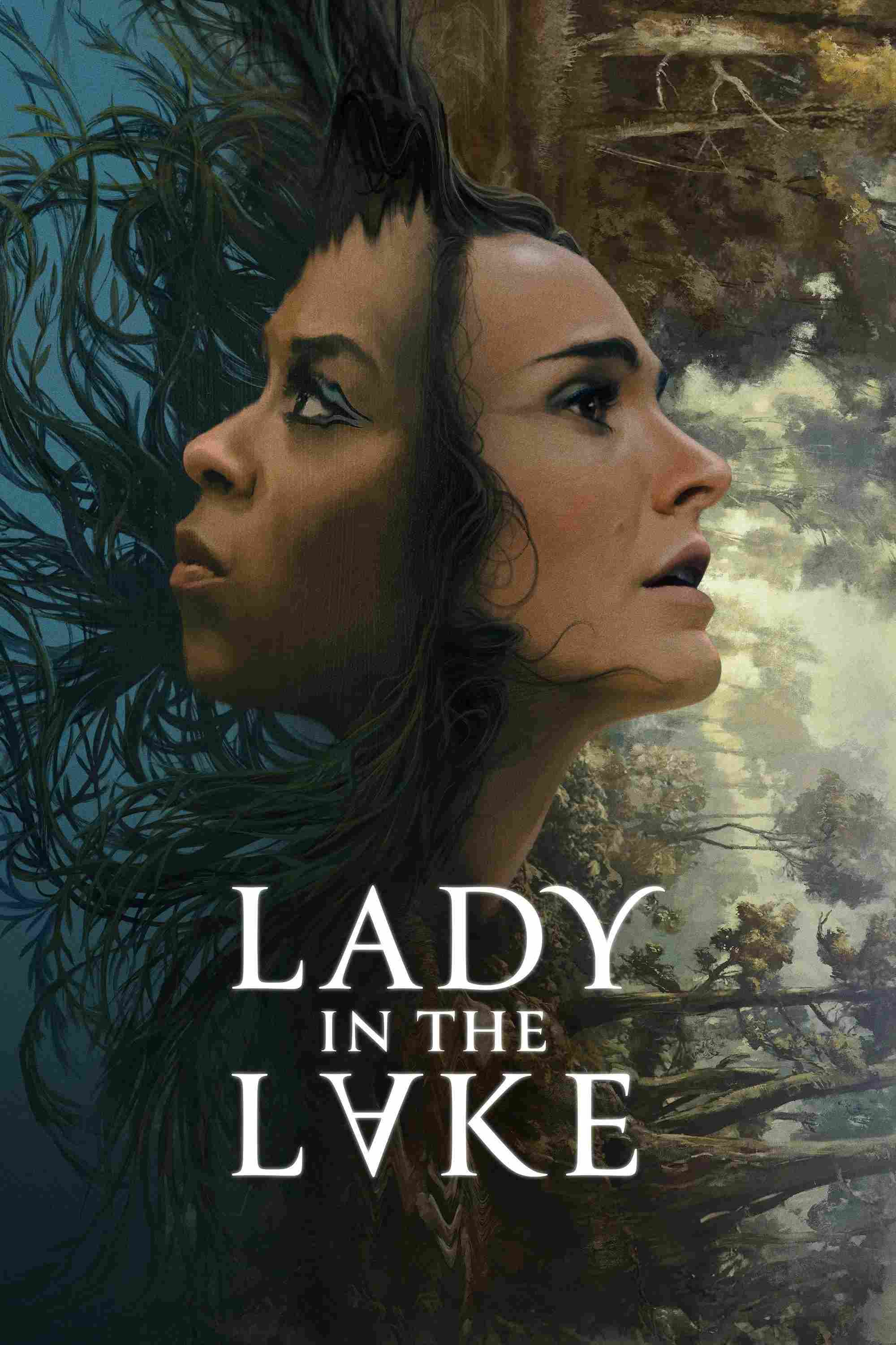 Poster chính thức của phim Phim Tâm Lý, Phim Hình Sự "Người Phụ Nữ Dưới Đáy Hồ" (Lady in the Lake - 2024), với sự tham gia của diễn viên Natalie Portman và Moses Ingram.