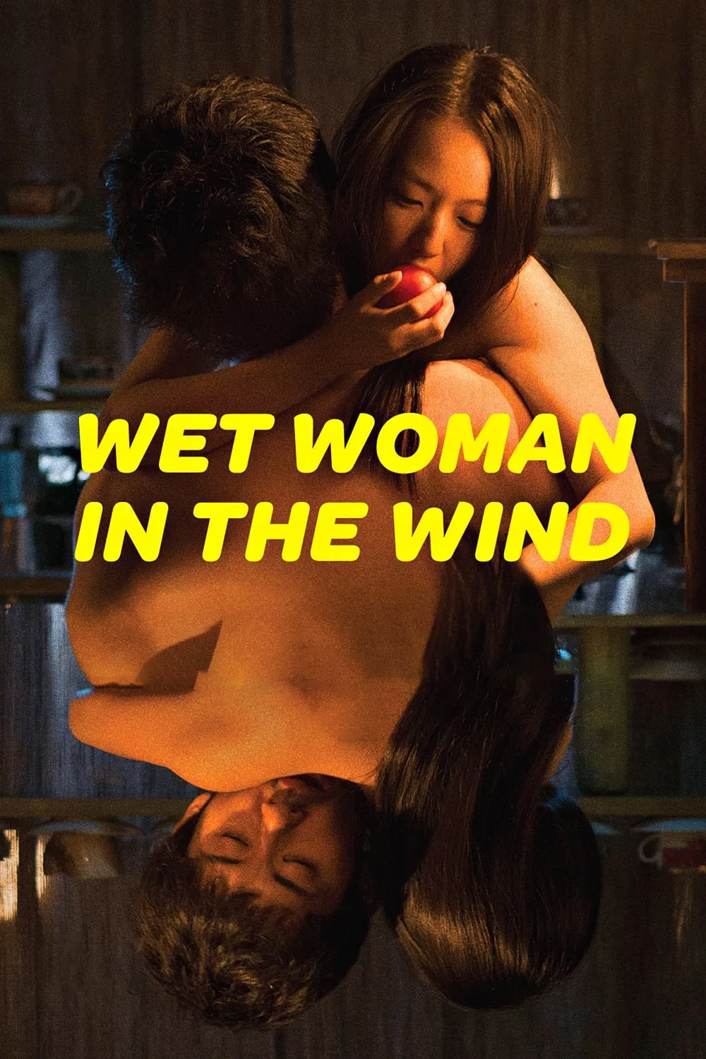 Poster chính thức của phim Phim Tâm Lý, Phim Tình Cảm "Người Phụ Nữ Ướt Dưới Gió" (Wet Woman in the Wind - 2016), với sự tham gia của diễn viên Yuki Mamiya và Tasuku Nagaoka.