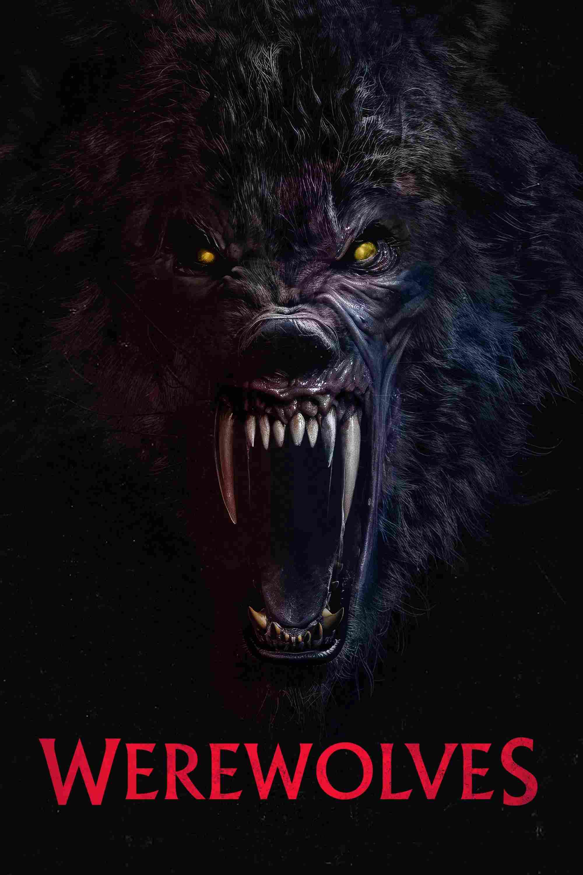 Poster chính thức của phim Phim Hành Động, Phim Kinh Dị "Người Sói" (Werewolves - 2024), với sự tham gia của diễn viên Frank Grillo và Katrina Law.
