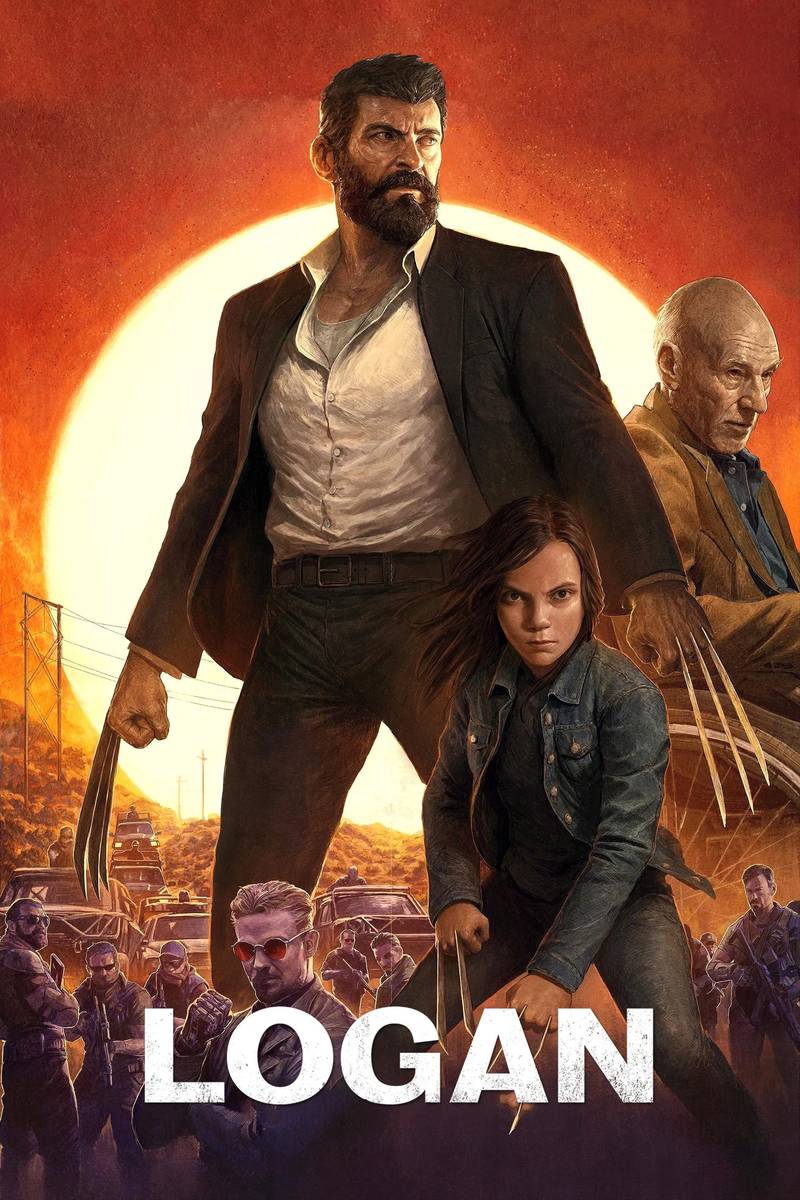 Poster chính thức của phim Phim Hành Động, Phim Tâm Lý "Người Sói: Trận Chiến Cuối Cùng" (Logan - 2017), với sự tham gia của diễn viên Hugh Jackman và Dafne Keen.