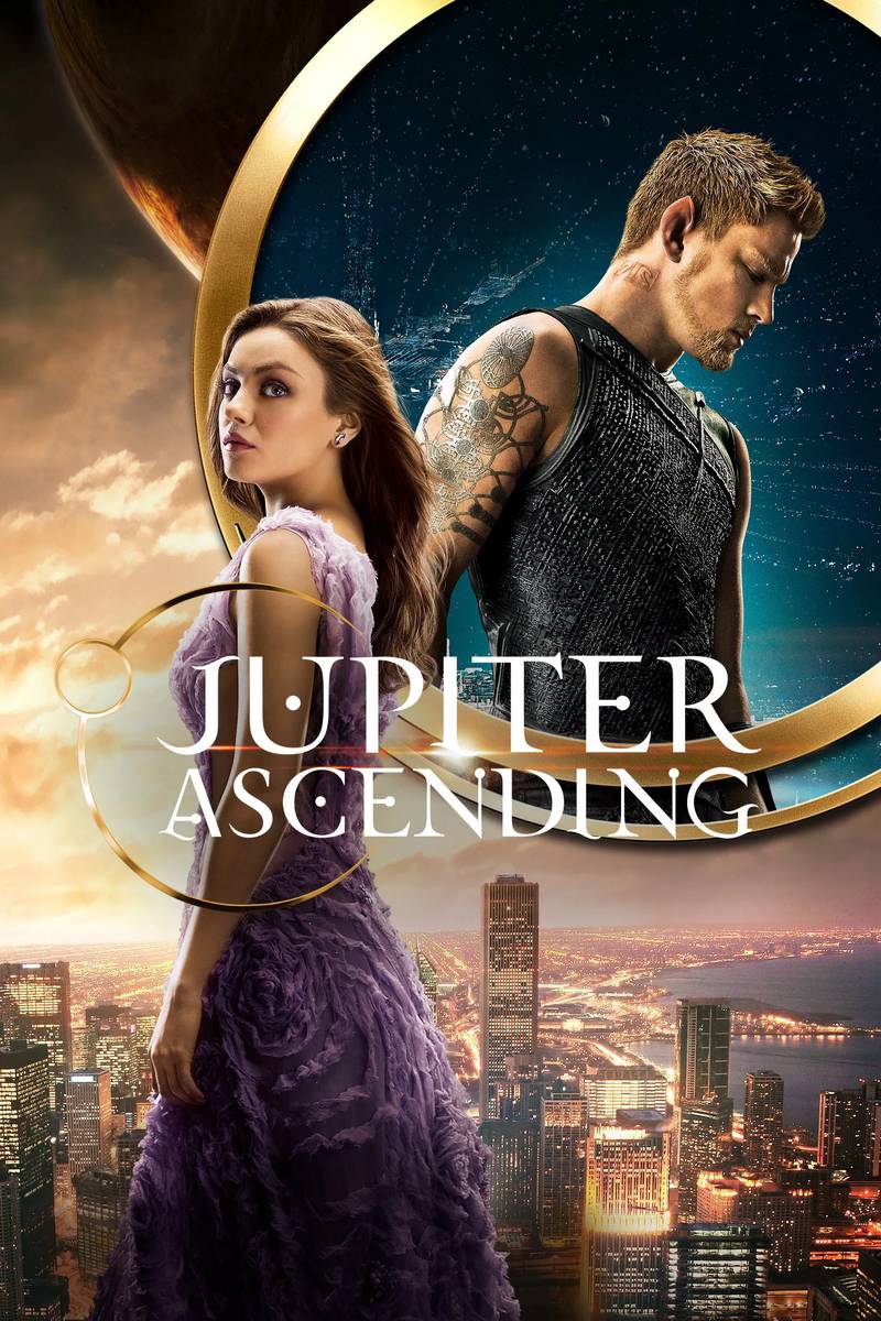 Poster chính thức của phim Phim Viễn Tưởng, Phim Giả Tượng "Người Thừa Kế Vũ Trụ" (Jupiter Ascending - 2015), với sự tham gia của diễn viên Channing Tatum và Mila Kunis.