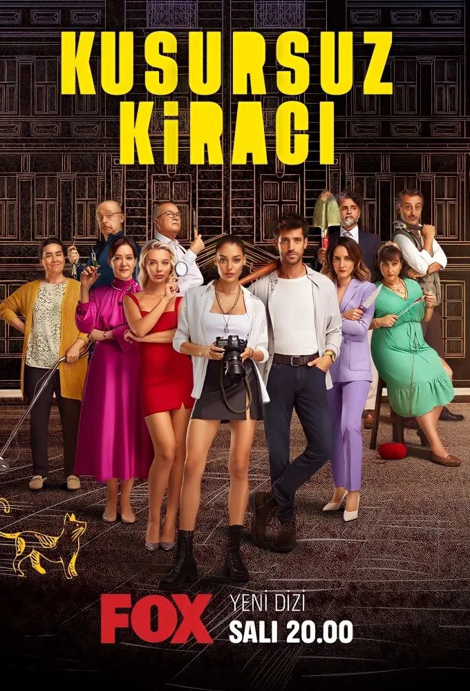 Poster chính thức của phim Phim Tâm Lý, Phim Bí Ẩn "Người Thuê Hoàn Hảo" (Perfect Tenant - 2022), với sự tham gia của diễn viên Dilan Çiçek Deniz và Serkay Tütüncü.