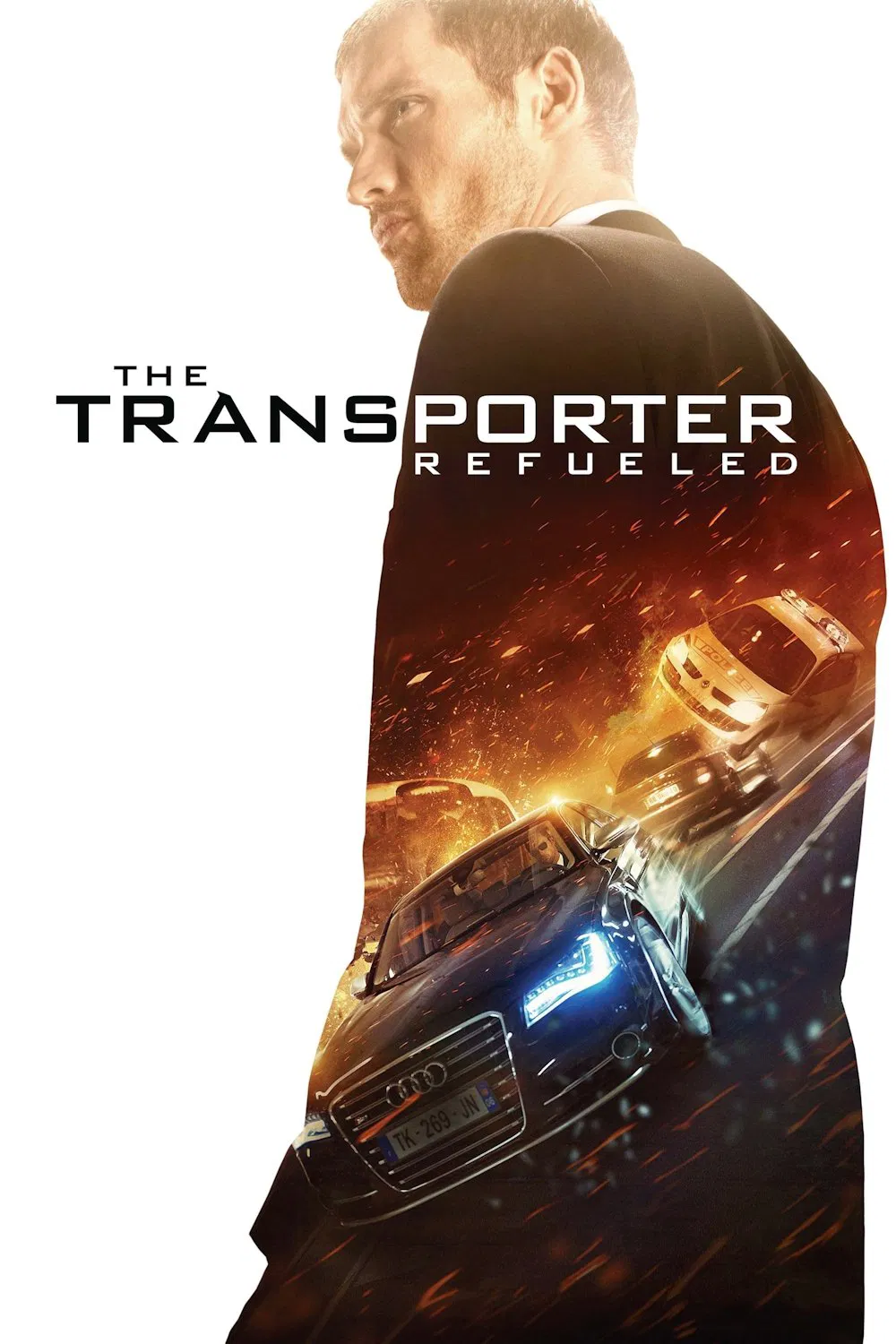 Poster chính thức của phim Phim Hành Động, Phim Giật Gân "Người Vận Chuyển 4" (The Transporter Refueled - 2015), với sự tham gia của diễn viên Ed Skrein và Ray Stevenson.