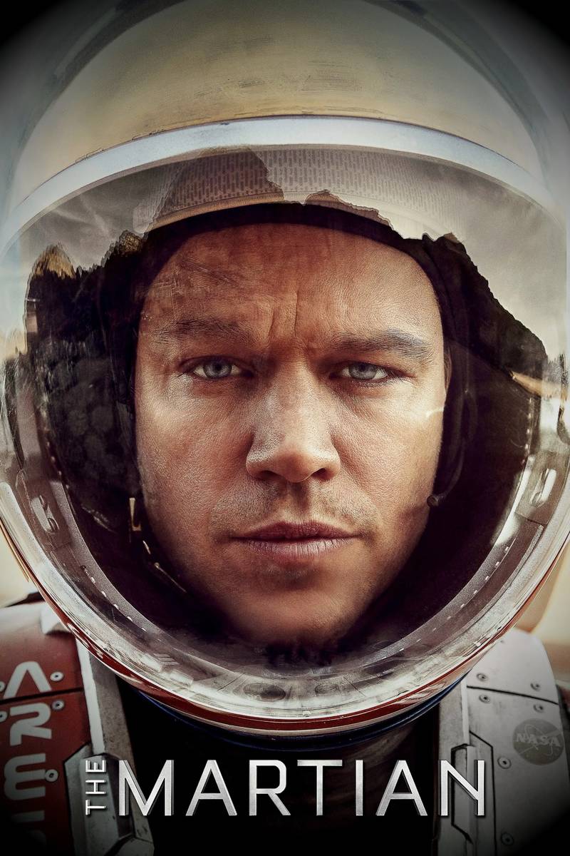 Poster chính thức của phim Phim Tâm Lý, Phim Phiêu Lưu "Người Về Từ Sao Hỏa" (The Martian - 2015), với sự tham gia của diễn viên Matt Damon và Jessica Chastain.
