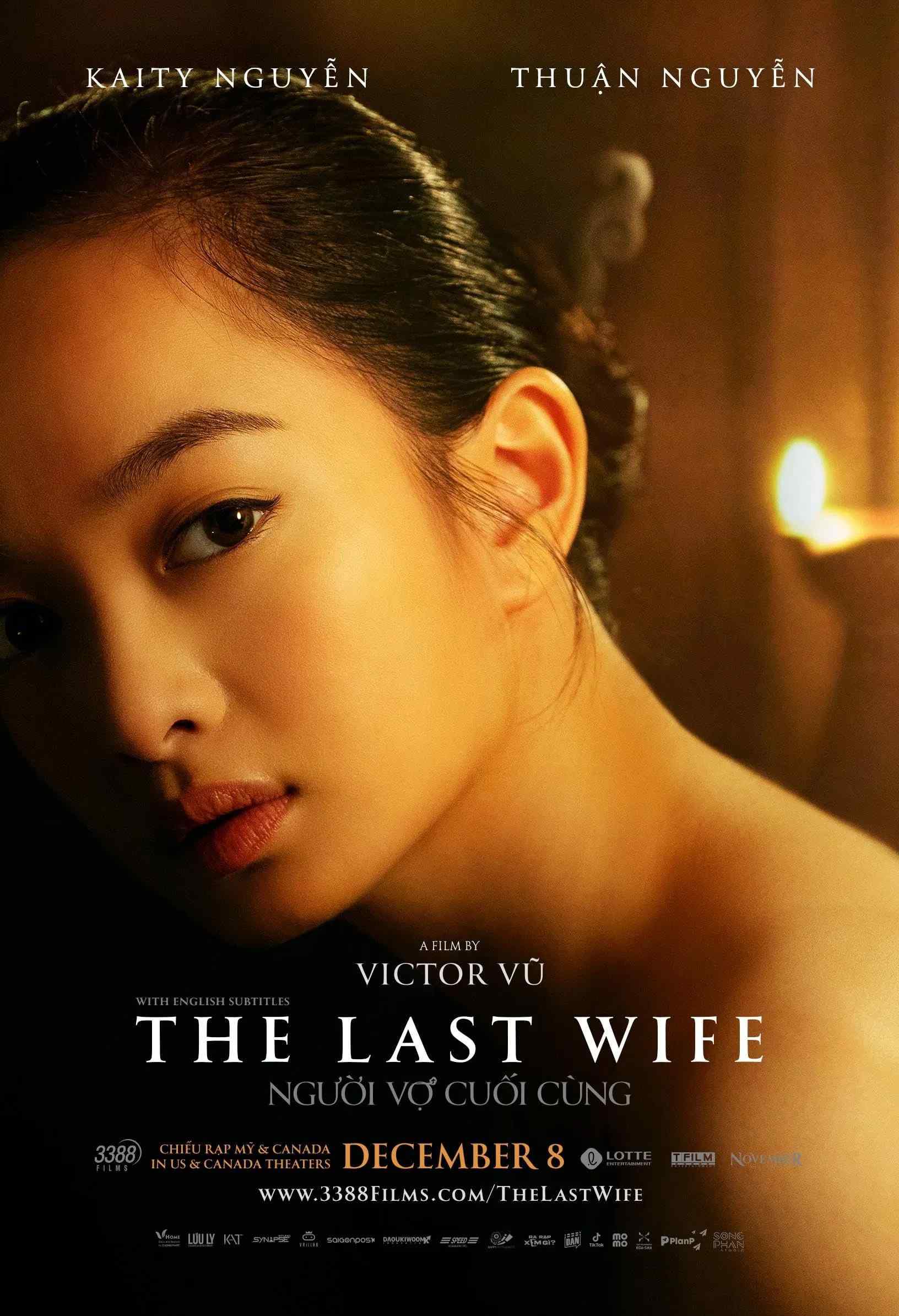 Poster chính thức của phim Phim Tâm Lý, Phim Tình Cảm "Người Vợ Cuối Cùng" (The Last Wife - 2023), với sự tham gia của diễn viên Kaity Nguyễn và Thuan Nguyen.