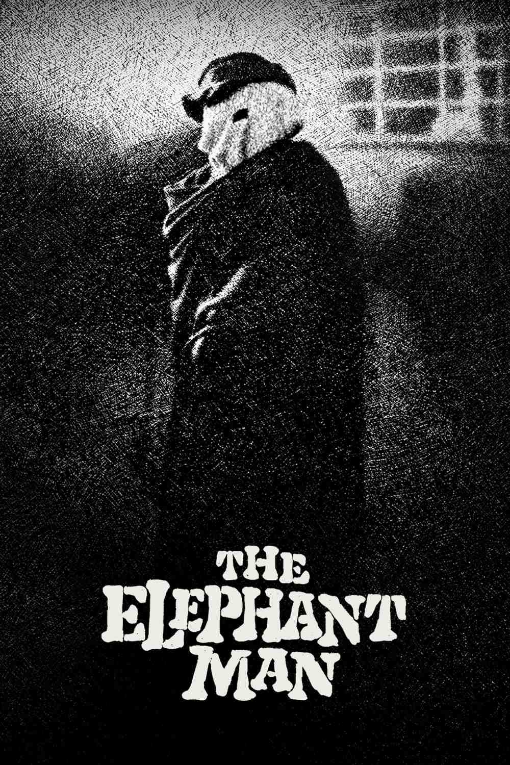Poster chính thức của phim Phim Tâm Lý, Phim Lịch Sử "Người Voi" (The Elephant Man - 1980), với sự tham gia của diễn viên Anthony Hopkins và John Hurt.