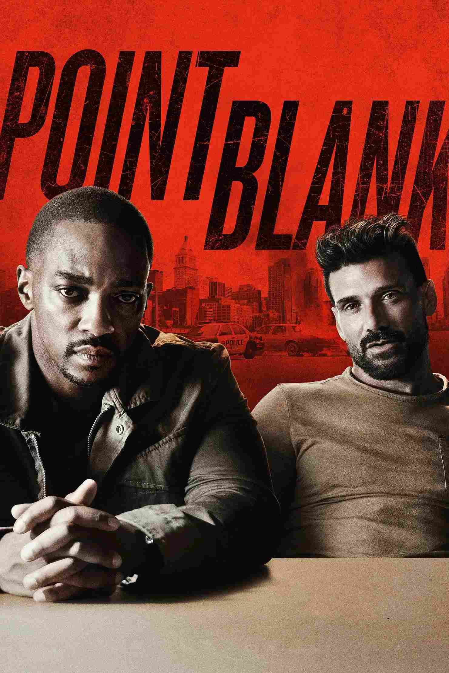 Poster chính thức của phim Phim Hành Động, Phim Giật Gân "Nguy hiểm cận kề" (Point Blank - 2019), với sự tham gia của diễn viên Anthony Mackie và Frank Grillo.
