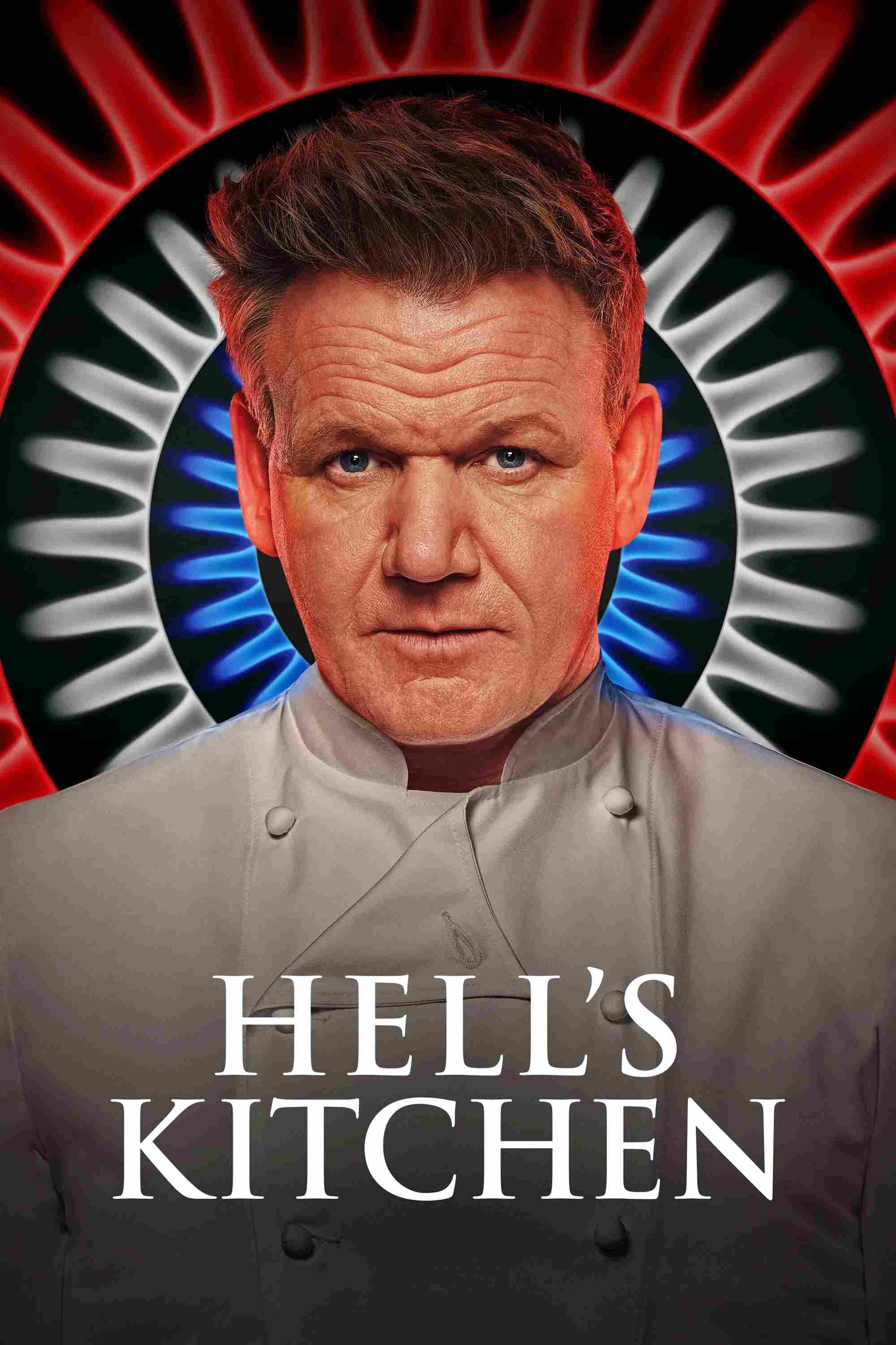 Poster chính thức của phim Truyền Hình Thực Tế "Nhà Bếp Địa Ngục (Phần 21)" (Hell's Kitchen - 2005), với sự tham gia của diễn viên Gordon Ramsay.