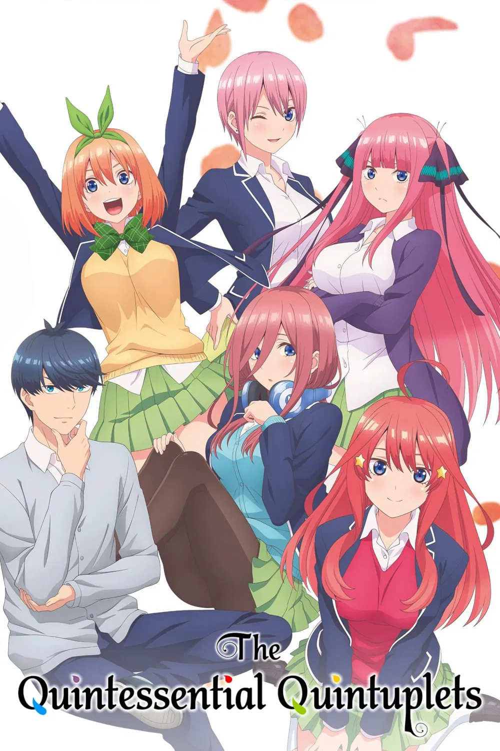 Poster chính thức của phim Phim Hoạt Hình, Phim Tâm Lý "Nhà Có Năm Nàng Dâu (Phần 2)" (The Quintessential Quintuplets - 2019), với sự tham gia của diễn viên Yoshitsugu Matsuoka và Kana Hanazawa.