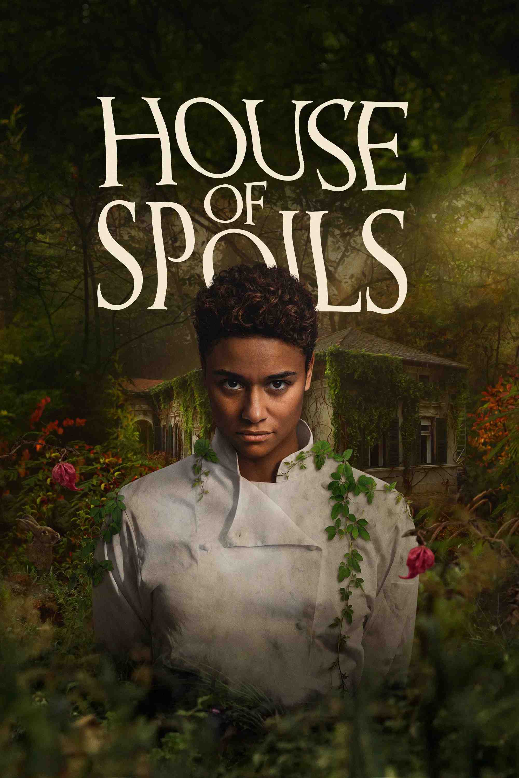 Poster chính thức của phim Phim Kinh Dị, Phim Giật Gân "Nhà Hàng Ma Quái" (House of Spoils - 2024), với sự tham gia của diễn viên Ariana DeBose và Barbie Ferreira.
