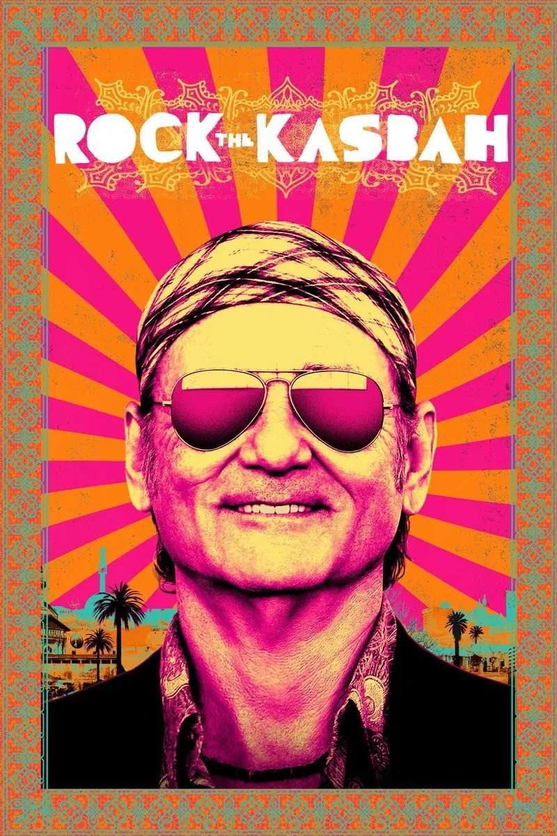 Poster chính thức của phim Phim Hài, Phim Ca Nhạc "Nhà Quản Lý Nhạc" (Rock the Kasbah - 2015), với sự tham gia của diễn viên Bill Murray và Zooey Deschanel.