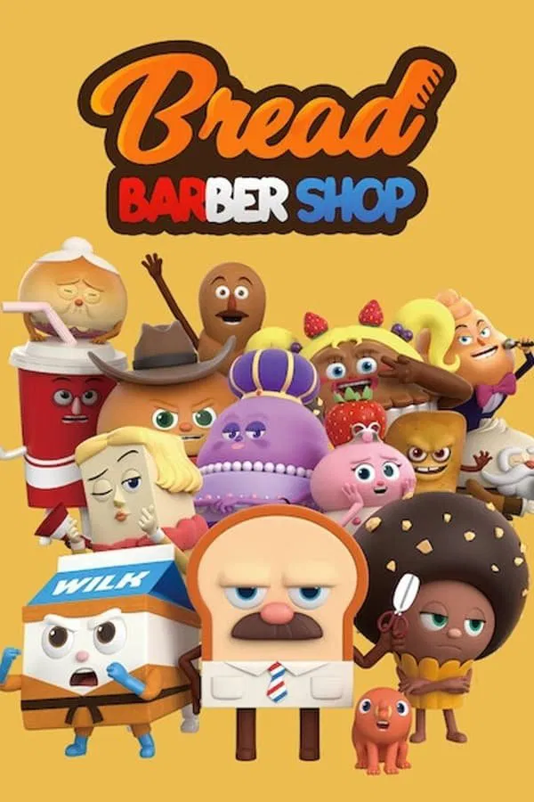 Poster chính thức của phim Phim Hoạt Hình, Phim Thiếu Nhi "Nhà Tạo Mẫu Tóc Siêu Đẳng" (Bread Barbershop - 2019), với sự tham gia của diễn viên Um Sang-hyun và Kang Shi-hyun.