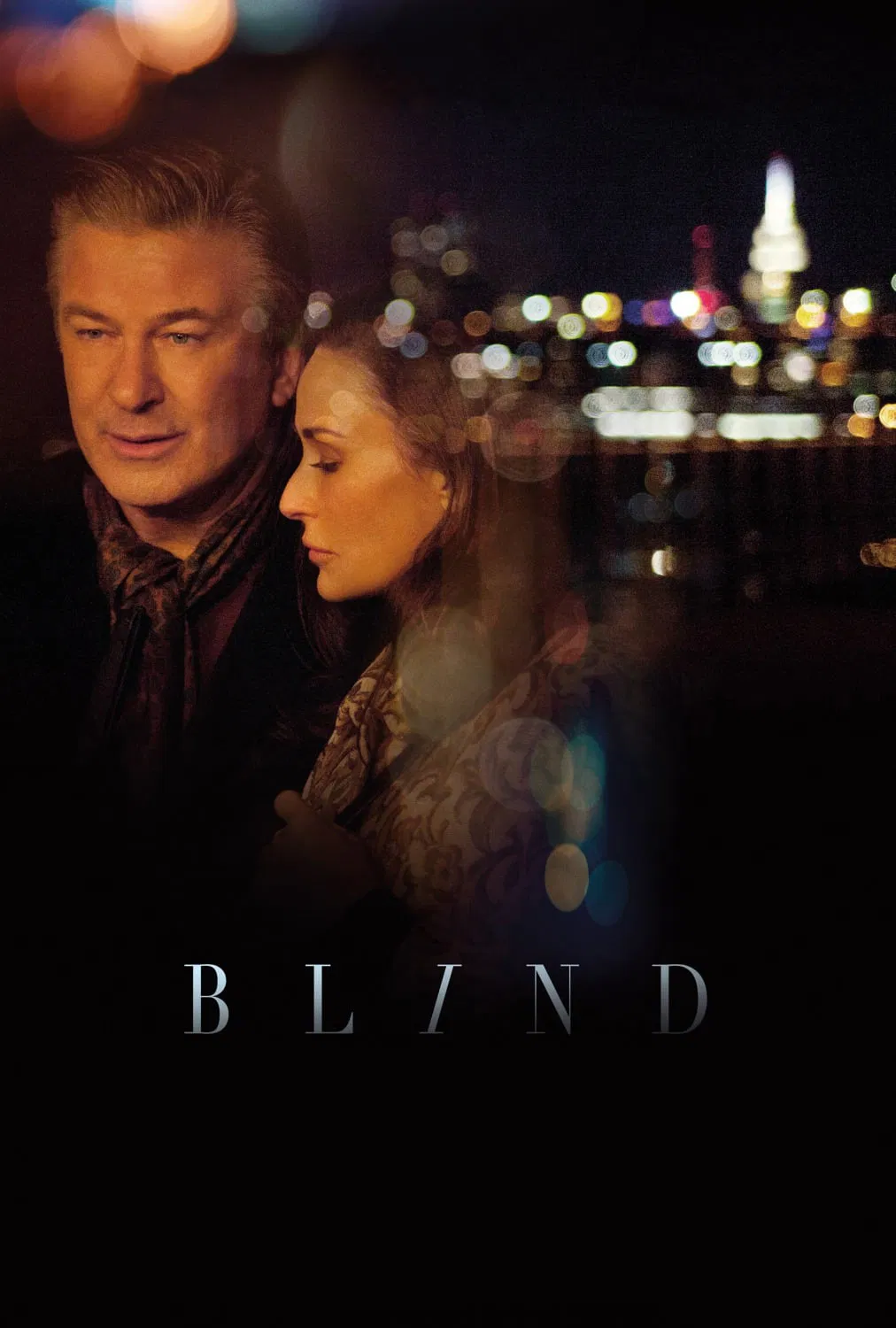 Poster chính thức của phim Phim Tâm Lý, Phim Tình Cảm "Nhà Văn Mù" (Blind - 2017), với sự tham gia của diễn viên Alec Baldwin và Demi Moore.