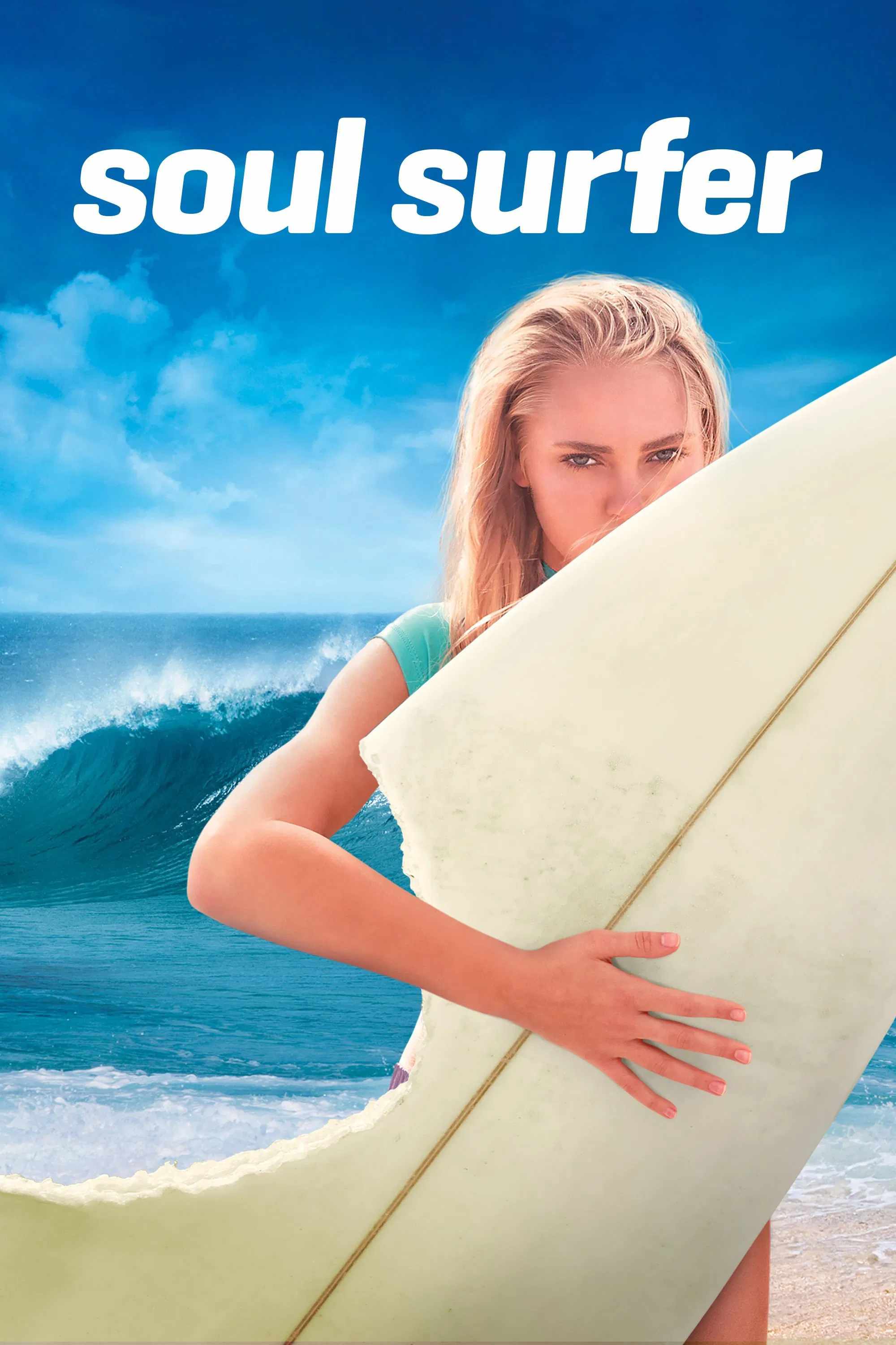 Poster chính thức của phim Phim Gia Đình, Phim Tâm Lý "Nhà Vô Địch Lướt Ván" (Soul Surfer - 2011), với sự tham gia của diễn viên AnnaSophia Robb và Helen Hunt.