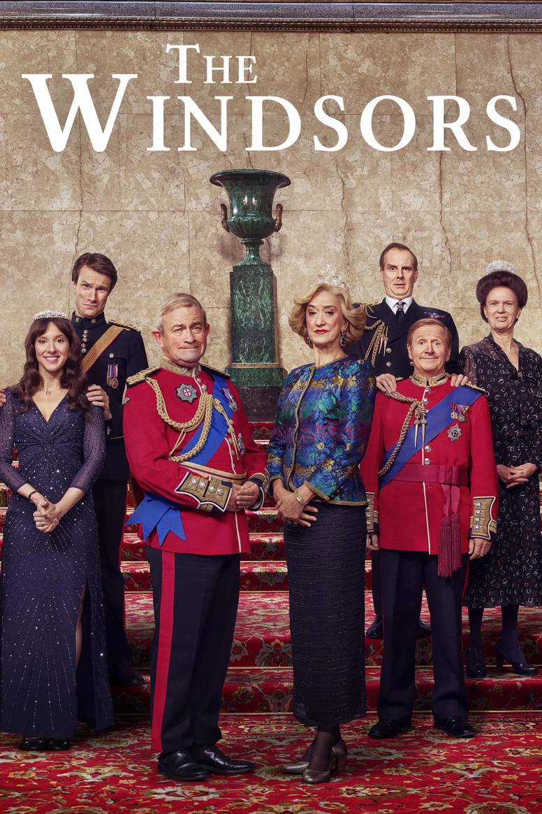 Poster chính thức của phim Phim Hài, Phim Dài Tập "Nhà Windsor (Phần 2)" (The Windsors - 2016), với sự tham gia của diễn viên Harry Enfield và Haydn Gwynne.