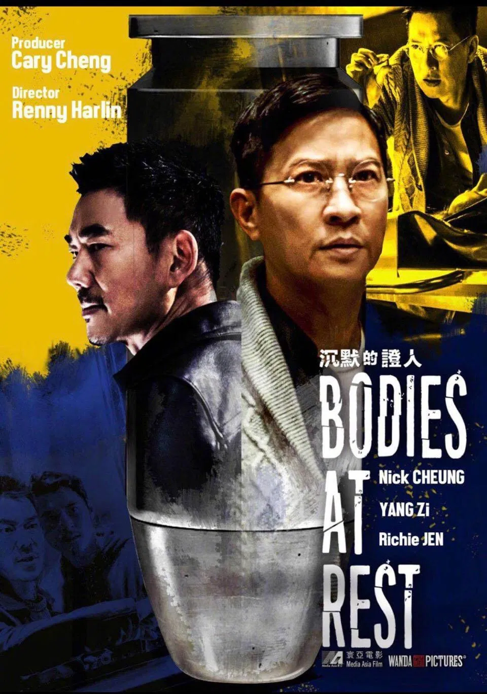 Poster chính thức của phim Phim Hành Động, Phim Hình Sự "Nhân Chứng Thầm Lặng" (Bodies at Rest - 2019), với sự tham gia của diễn viên Trương Gia Huy và Nhậm Hiền Tề.